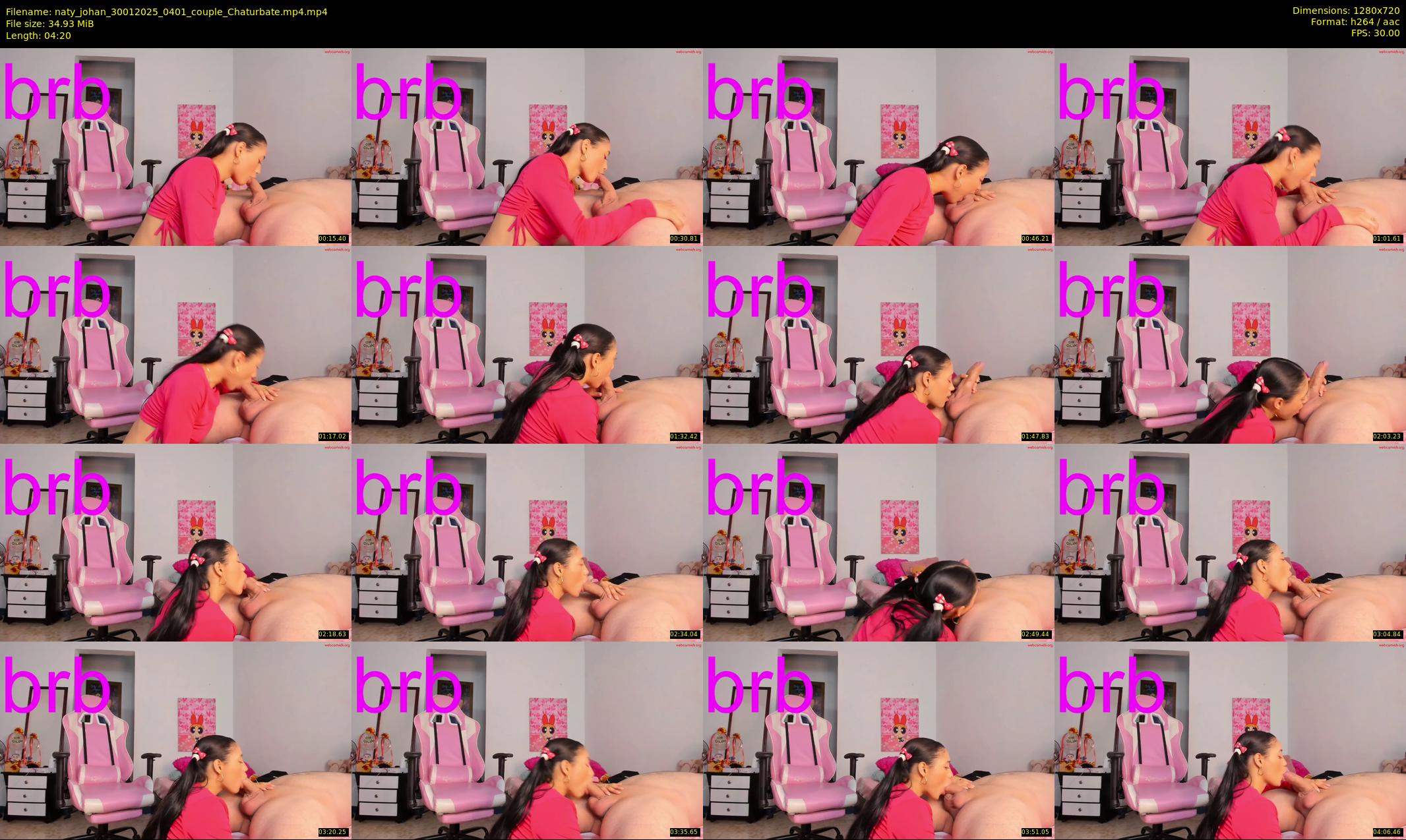 naty_johan — 5 minute Chaturbate couple cam show recording, 720p, Jan 30, 2025
