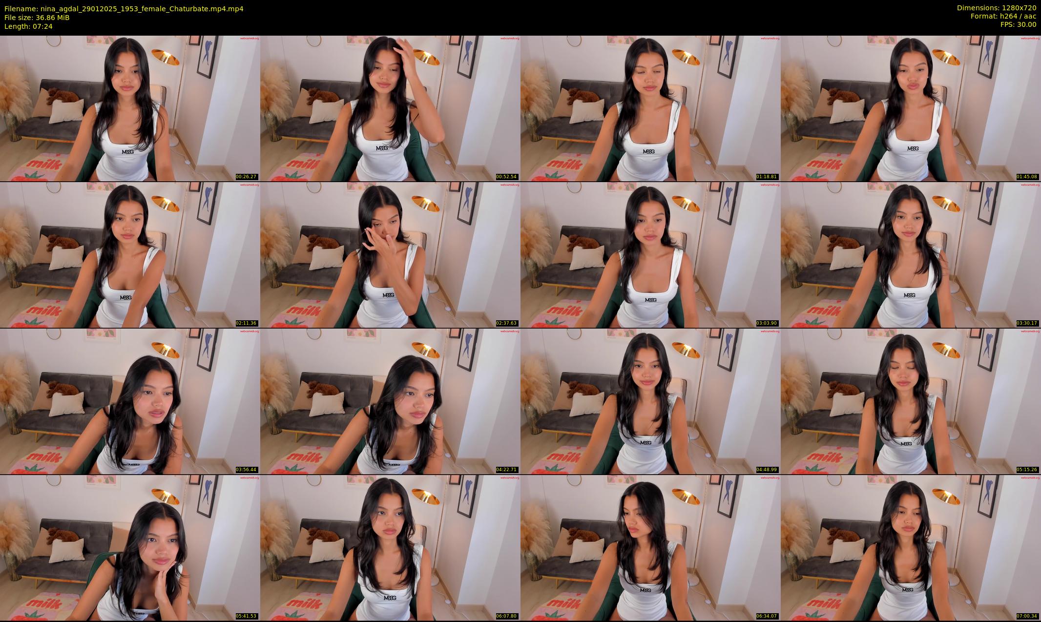 nina_agdal — 8 minute Chaturbate female cam show recording, 720p, Jan 29, 2025