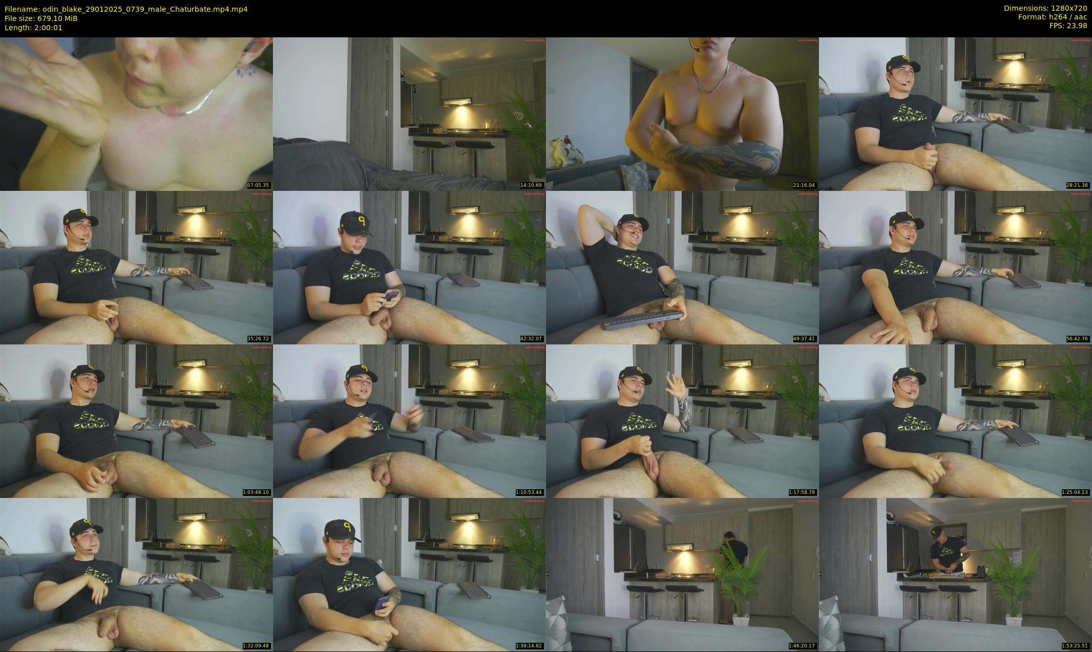 odin_blake — 121 minute Chaturbate male cam show recording, 720p, Jan 29, 2025