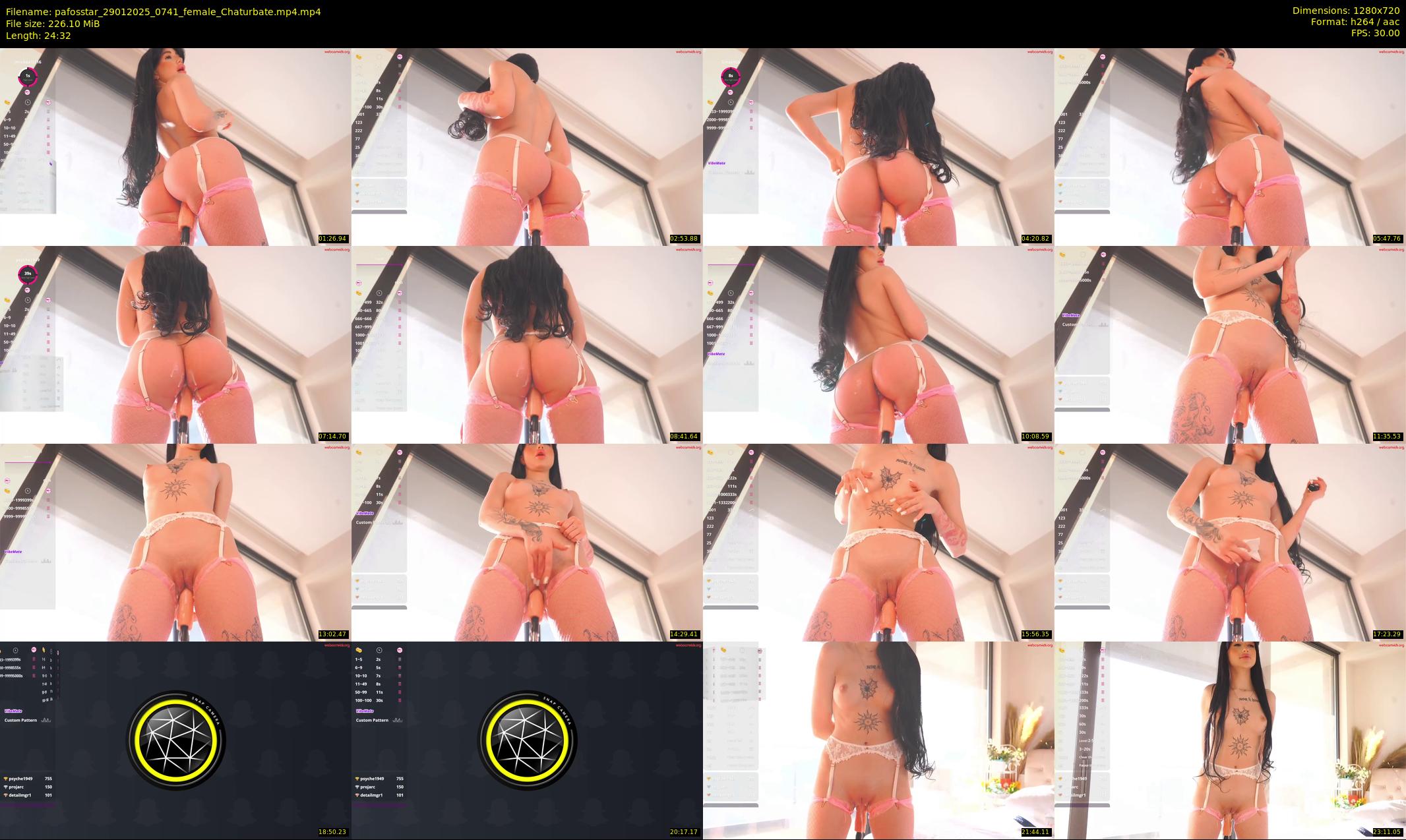 pafosstar — 25 minute Chaturbate female cam show recording, 720p, Jan 29, 2025