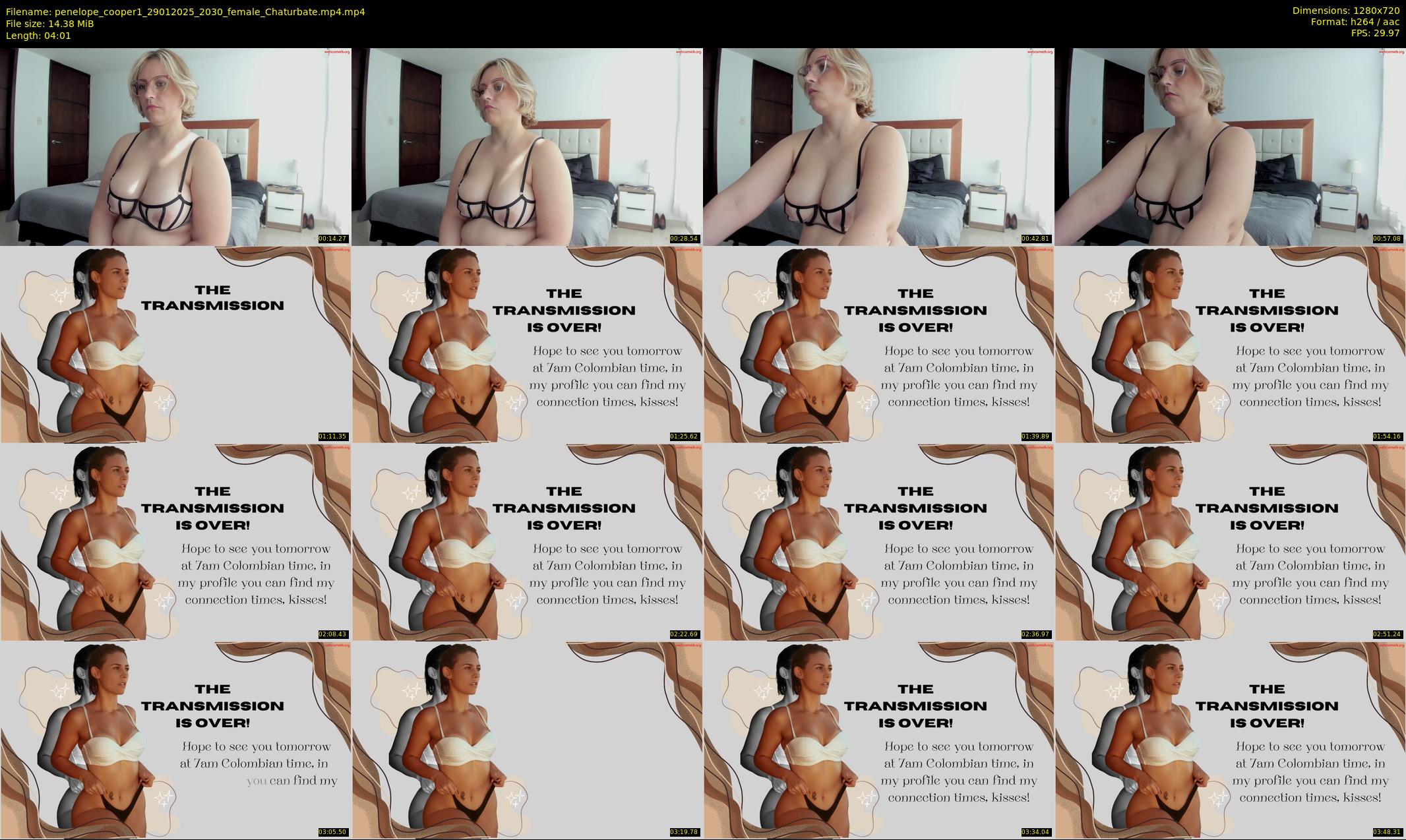 penelope_cooper1 — 5 minute Chaturbate female cam show recording, 720p, Jan 29, 2025
