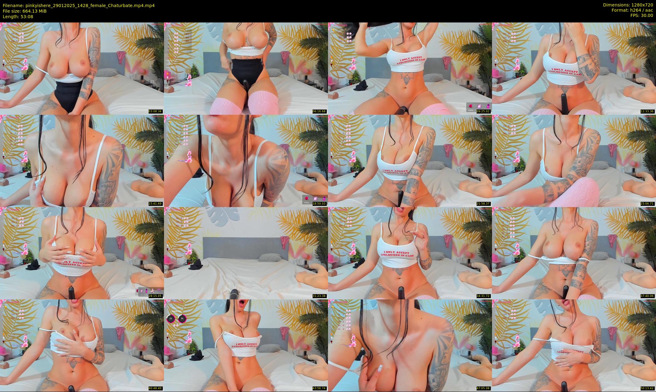 pinkyishere — 54 minute Chaturbate female cam show recording, 720p, Jan 29, 2025