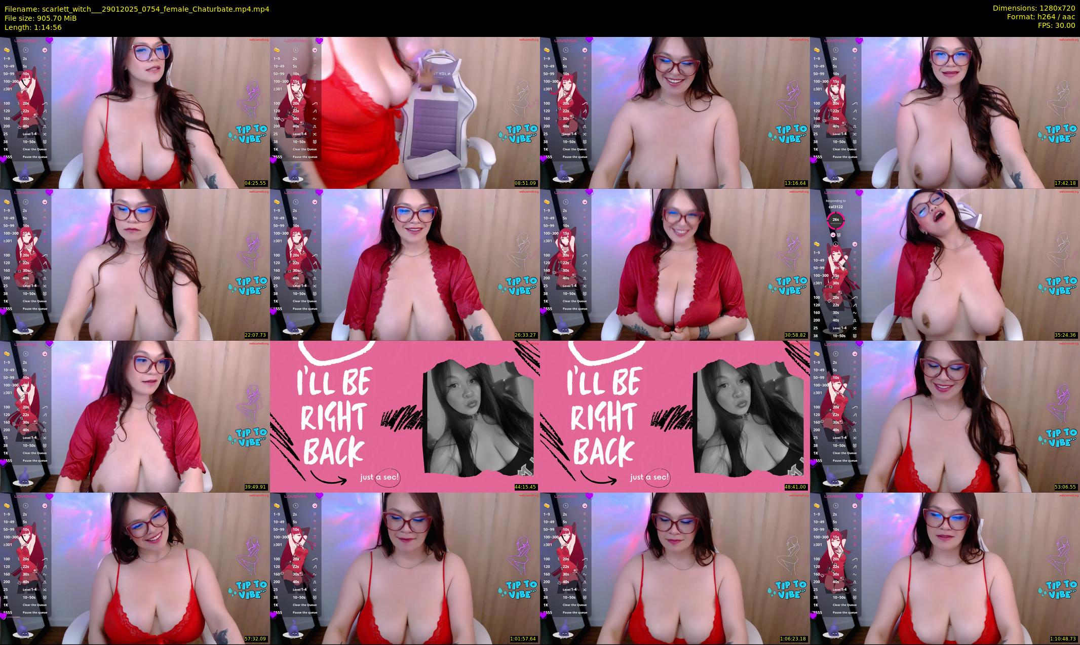 scarlett_witch__ — 75 minute Chaturbate female cam show recording, 720p, Jan 29, 2025