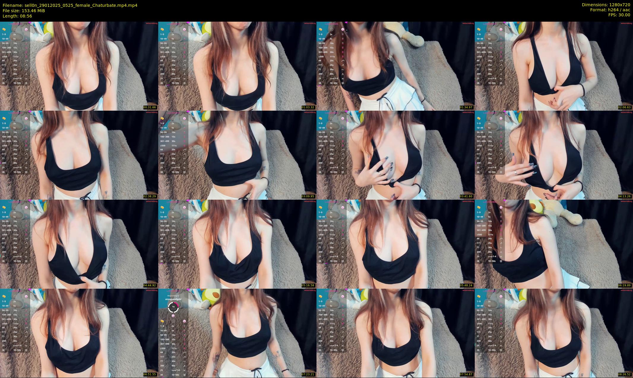 sell0n — 9 minute Chaturbate female cam show recording, 720p, Jan 29, 2025