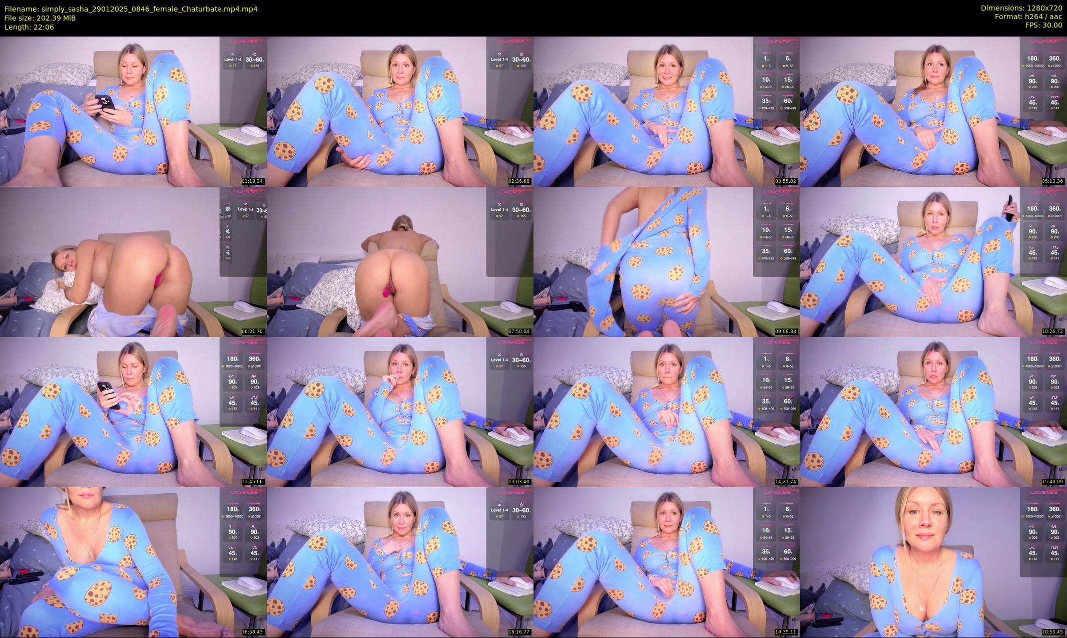 simply_sasha — 23 minute Chaturbate female cam show recording, 720p, Jan 29, 2025