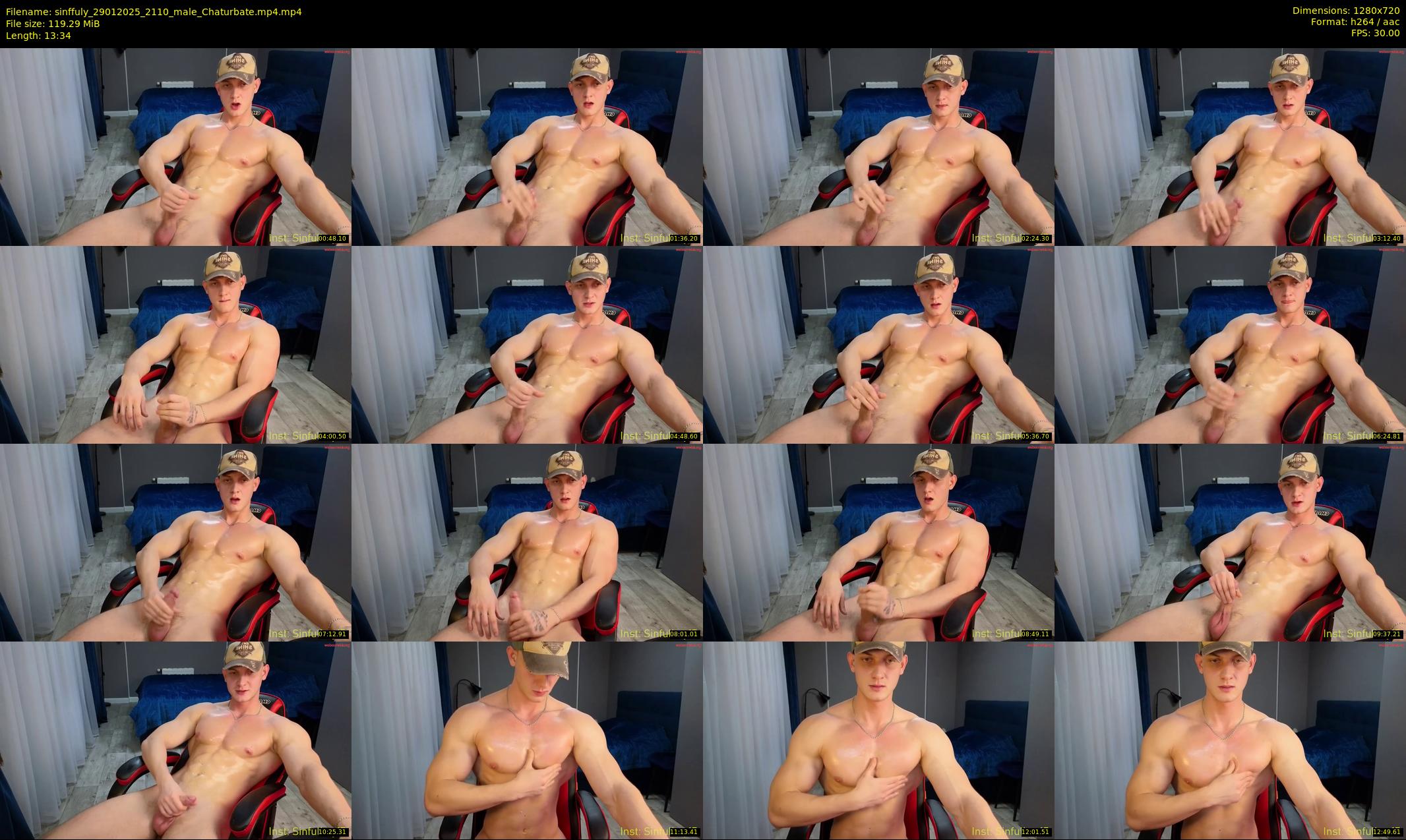 sinffuly — 14 minute Chaturbate male cam show recording, 720p, Jan 29, 2025