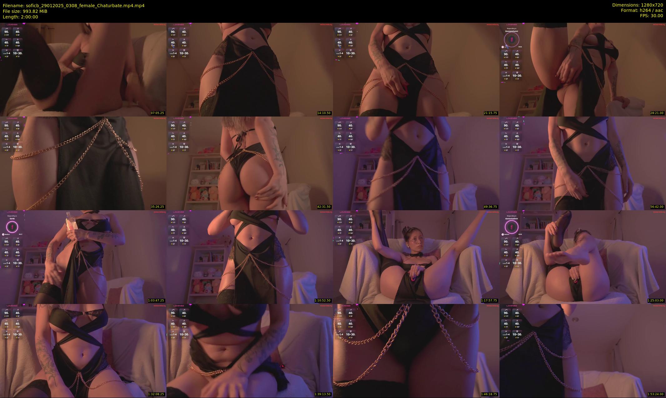 soficb — 120 minute Chaturbate female cam show recording, 720p, Jan 29, 2025