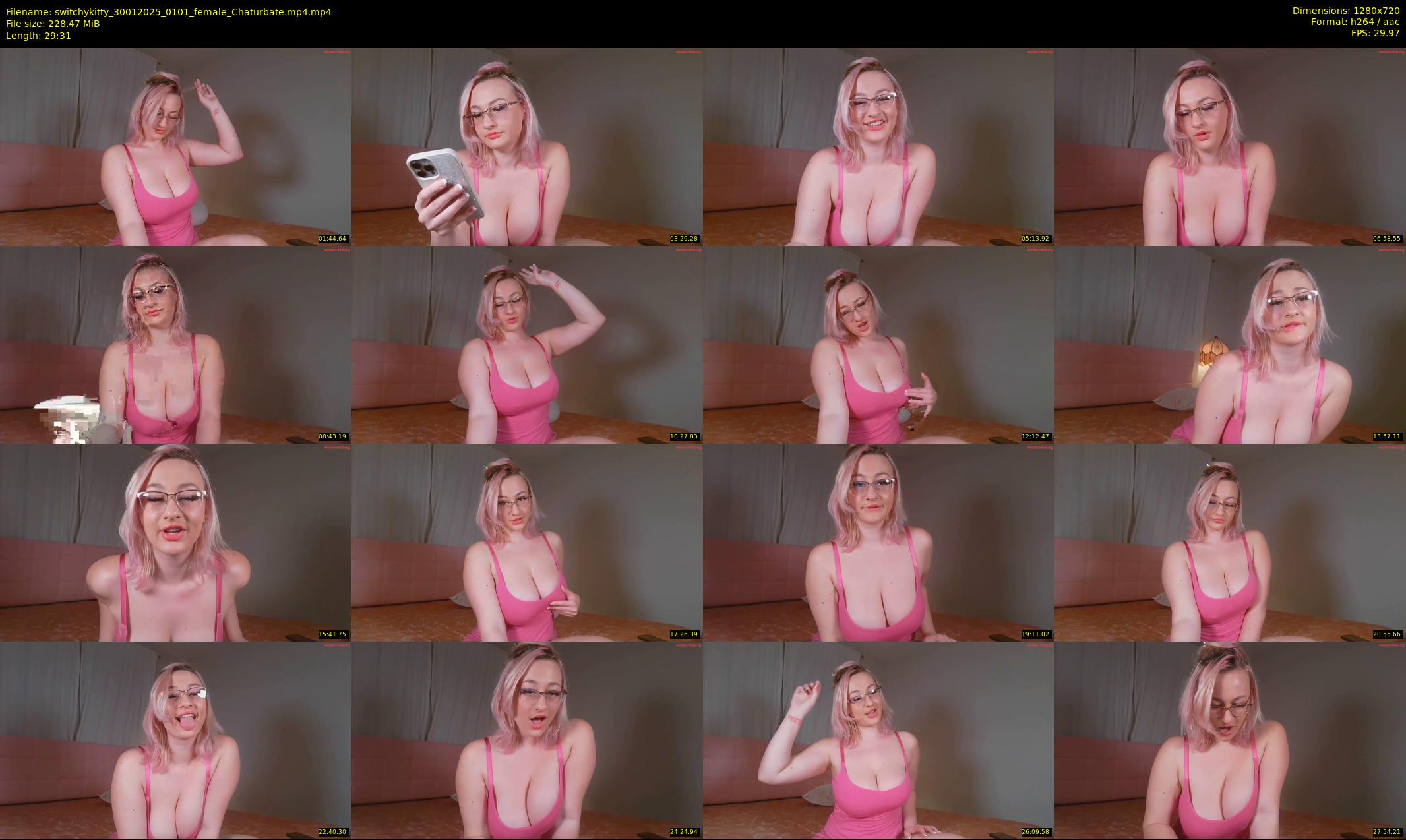 switchykitty — 30 minute Chaturbate female cam show recording, 720p, Jan 30, 2025