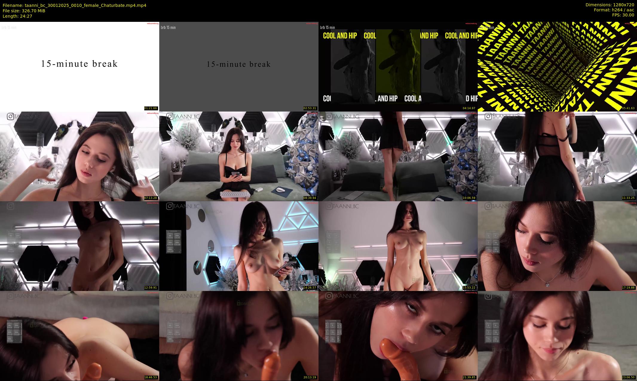taanni_bc — 25 minute Chaturbate female cam show recording, 720p, Jan 30, 2025