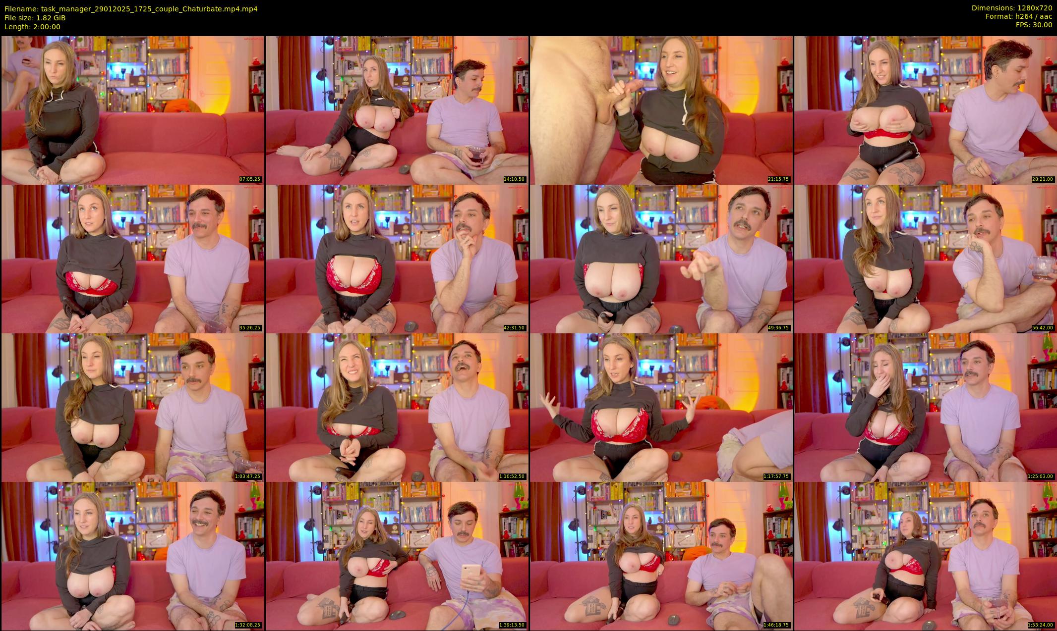 task_manager — 120 minute Chaturbate couple cam show recording, 720p, Jan 29, 2025