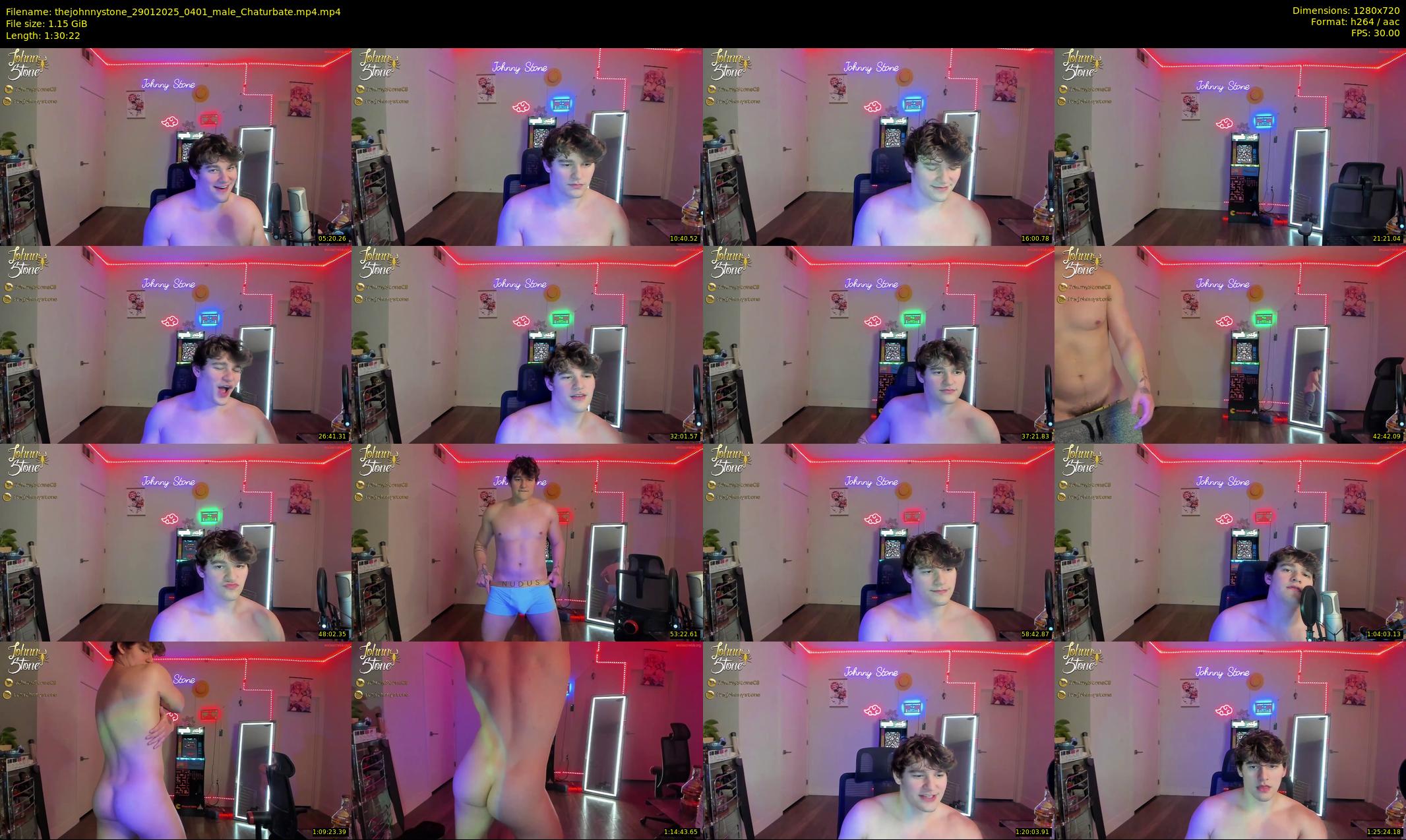 thejohnnystone — 91 minute Chaturbate male cam show recording, 720p, Jan 29, 2025