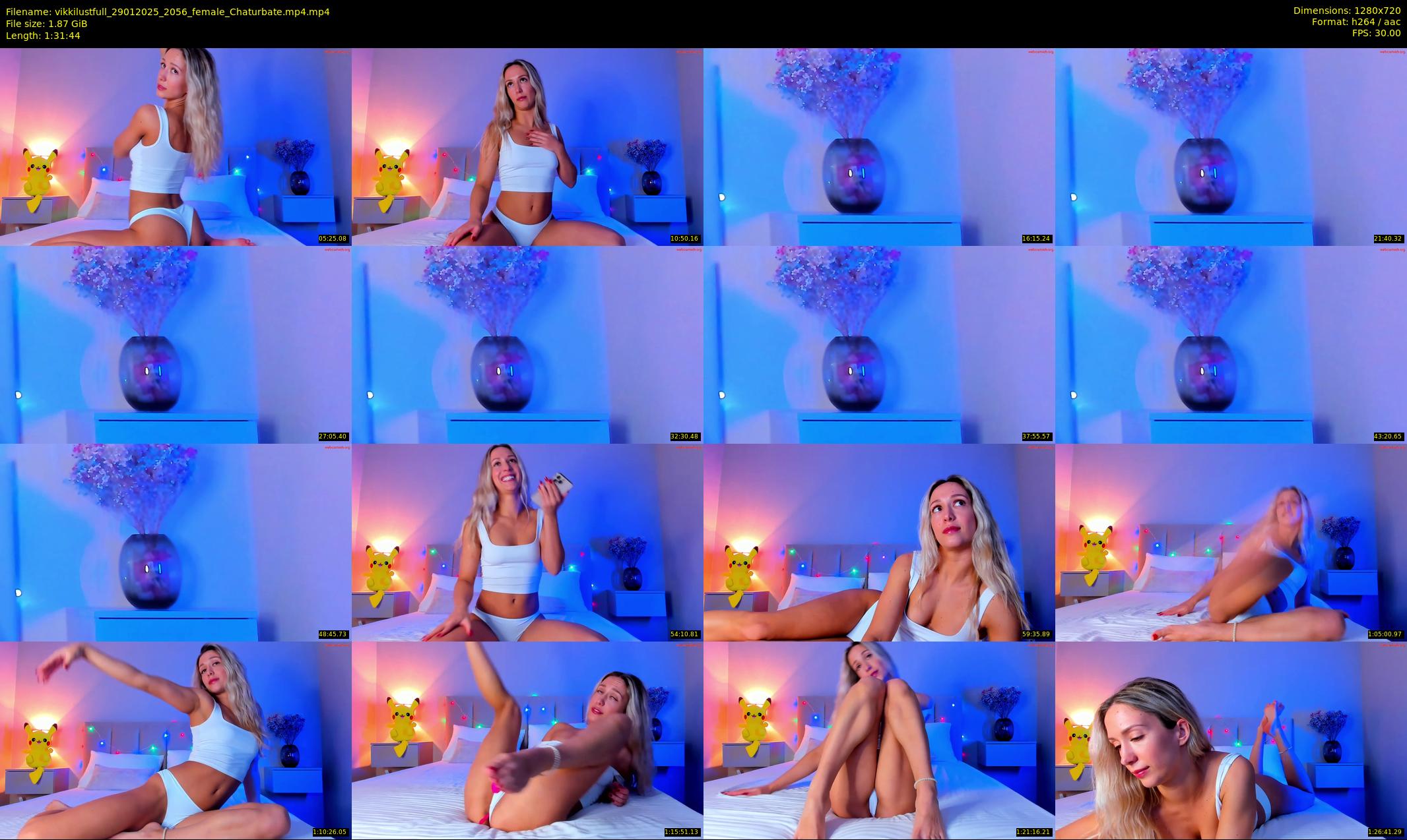 vikkilustfull — 92 minute Chaturbate female cam show recording, 720p, Jan 29, 2025