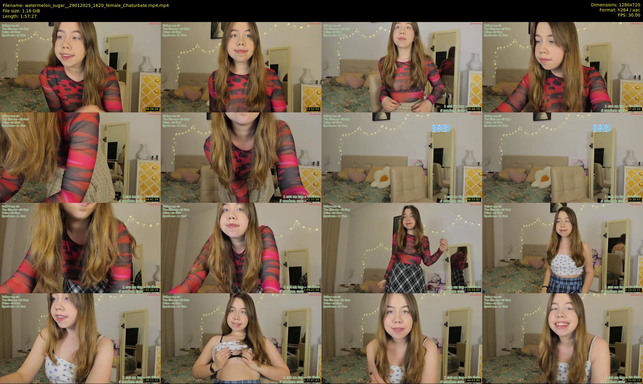 watermelon_sugar_ — 118 minute Chaturbate female cam show recording, 720p, Jan 29, 2025