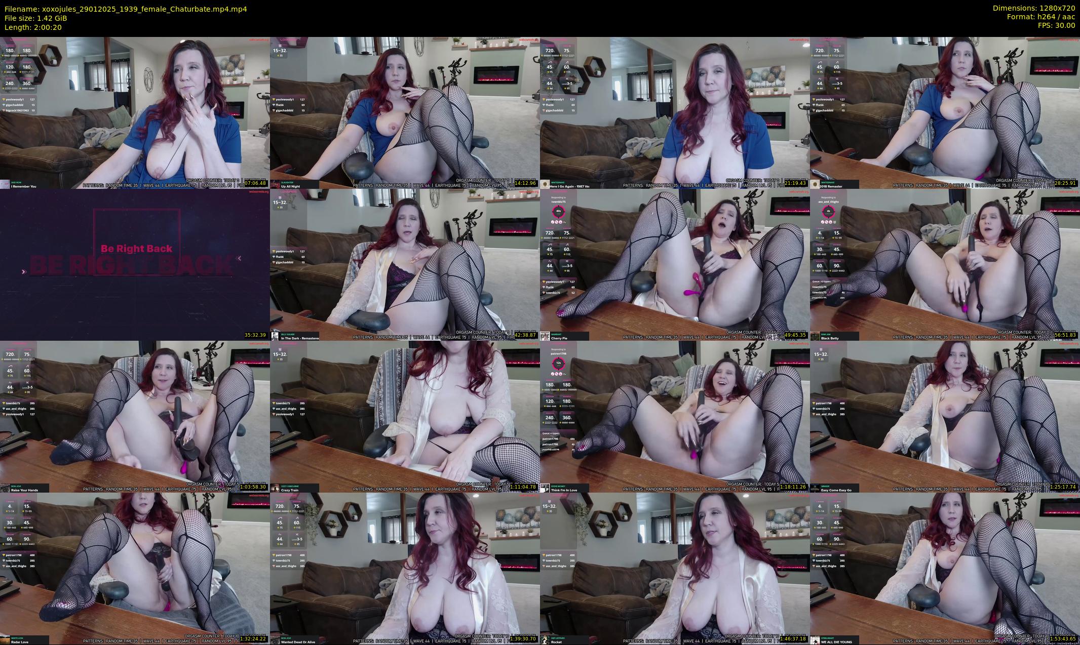 xoxojules — 121 minute Chaturbate female cam show recording, 720p, Jan 29, 2025