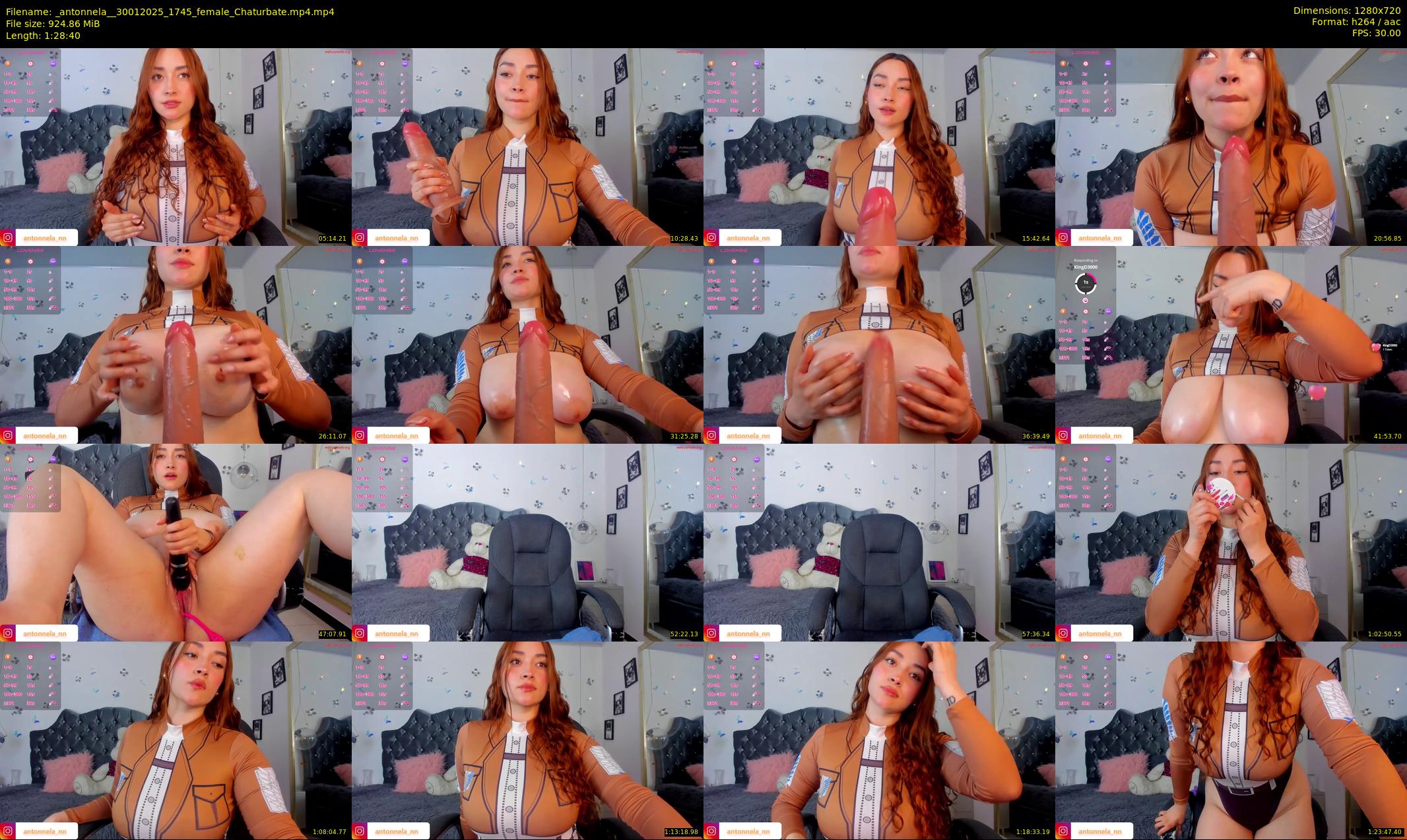 _antonnela_ — 89 minute Chaturbate female cam show recording, 720p, Jan 30, 2025