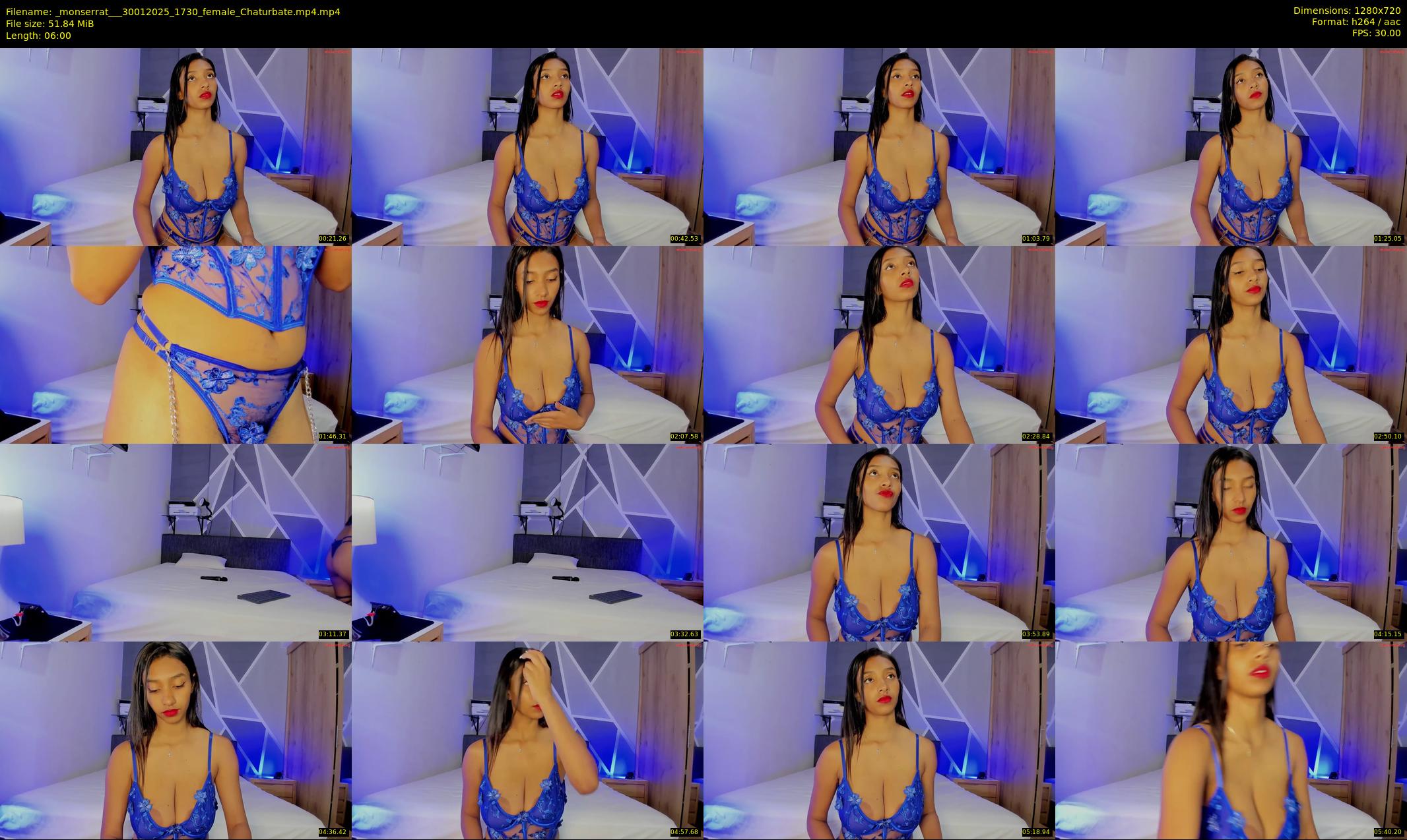 _monserrat__ — 6 minute Chaturbate female cam show recording, 720p, Jan 30, 2025