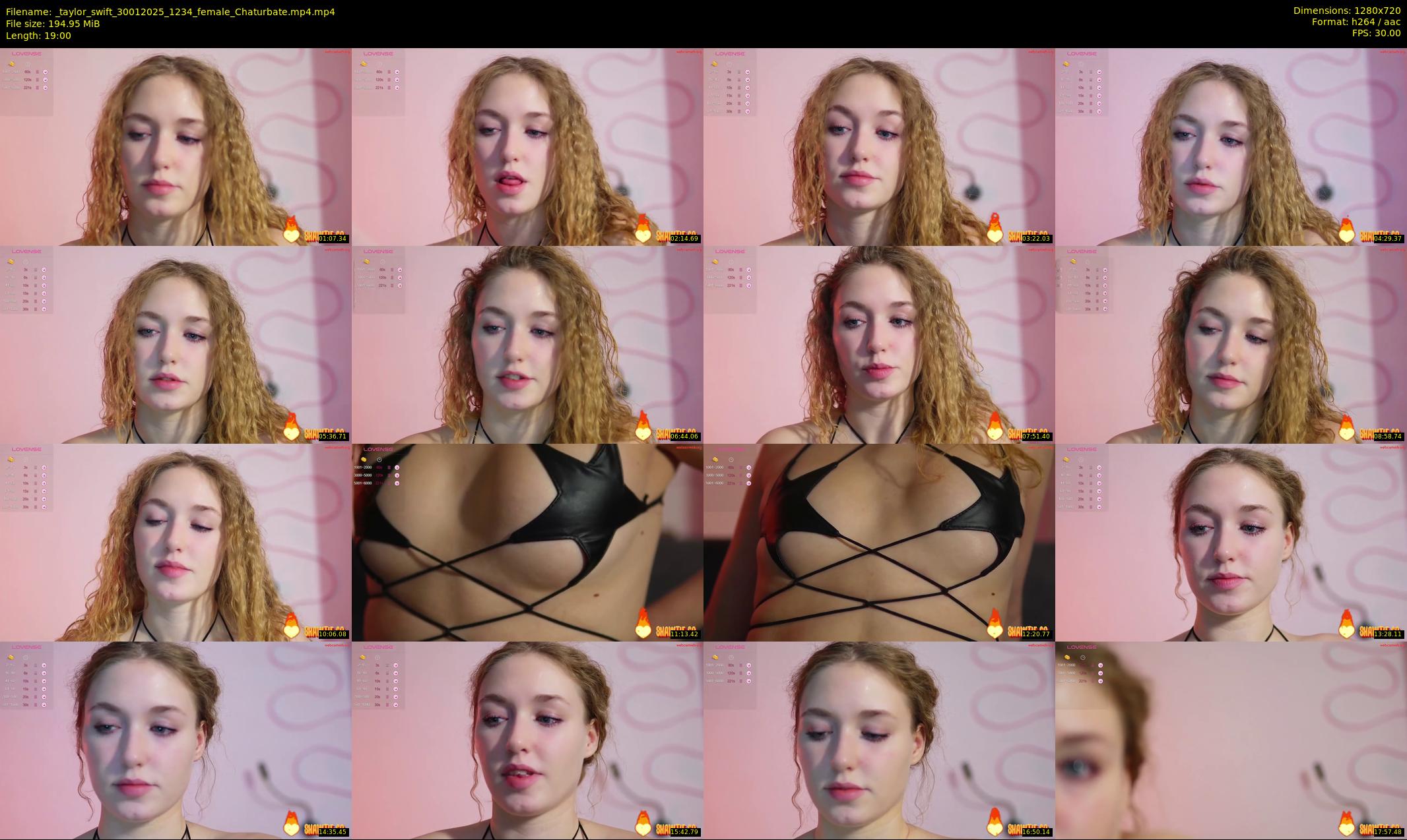 _taylor_swift — 19 minute Chaturbate female cam show recording, 720p, Jan 30, 2025