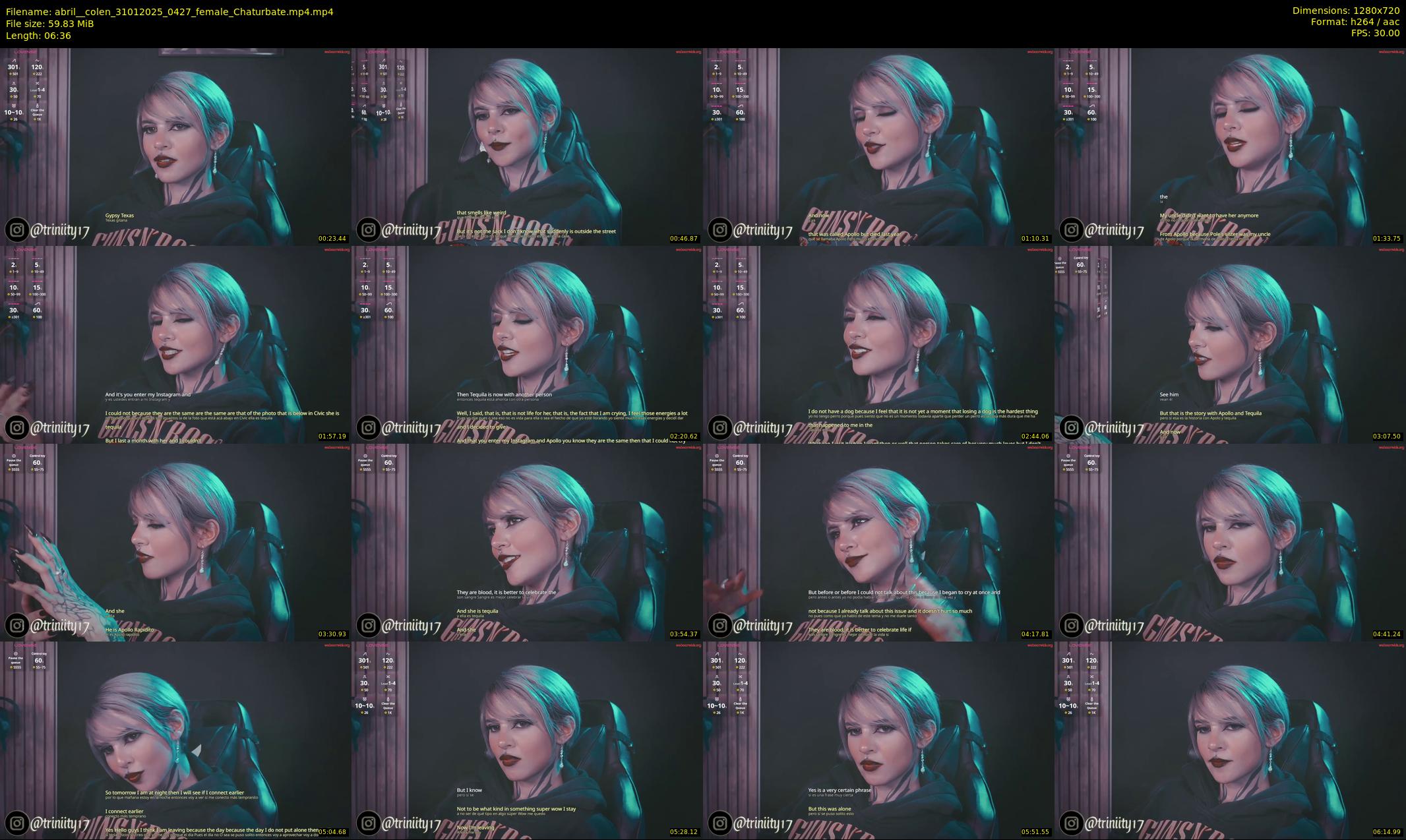 abril__colen — 7 minute Chaturbate female cam show recording, 720p, Jan 31, 2025