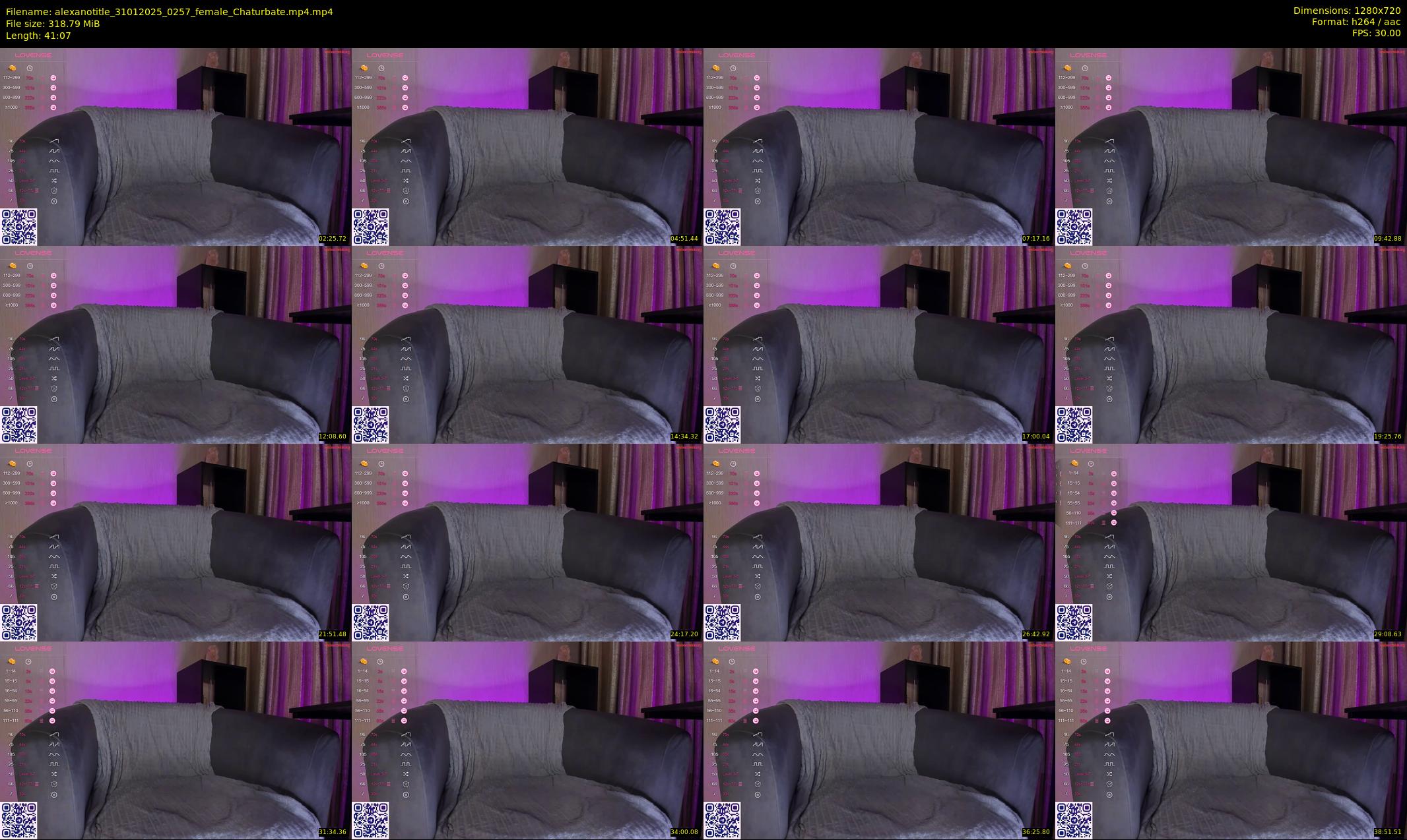 alexanotitle — 42 minute Chaturbate female cam show recording, 720p, Jan 31, 2025