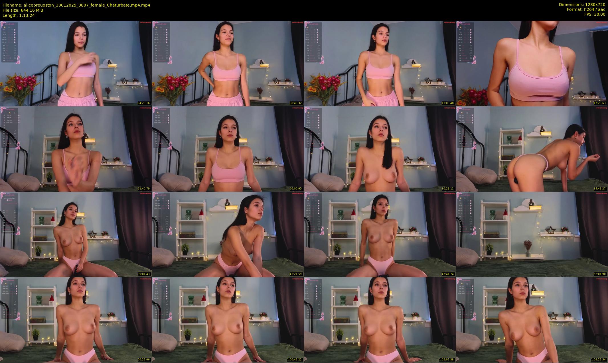 alicepreuoston — 74 minute Chaturbate female cam show recording, 720p, Jan 30, 2025