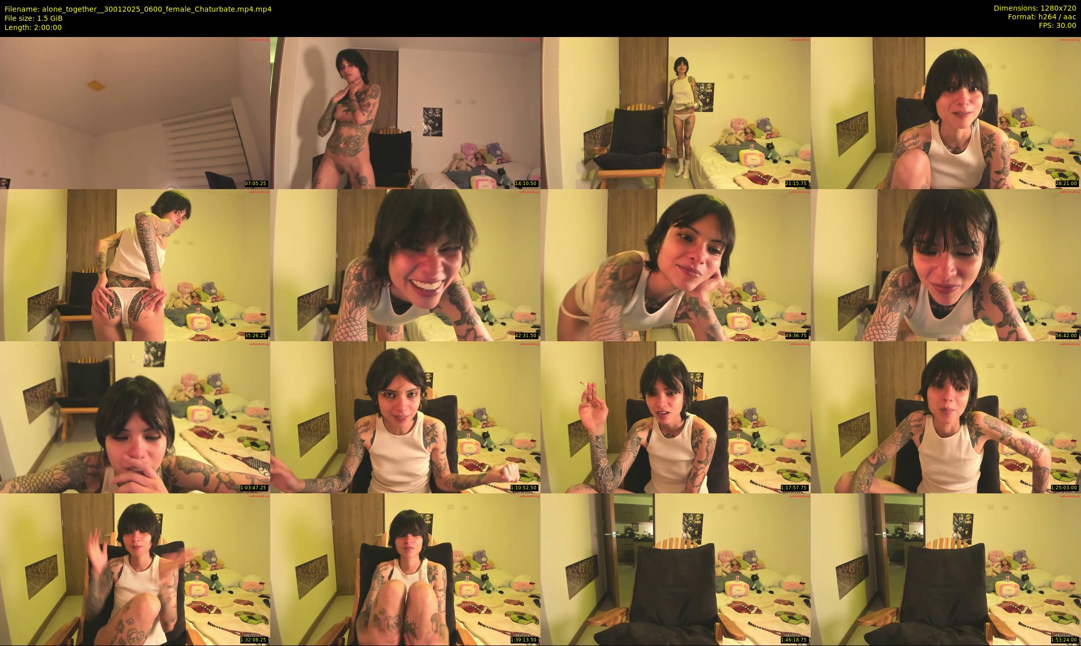 alone_together_ — 120 minute Chaturbate female cam show recording, 720p, Jan 30, 2025