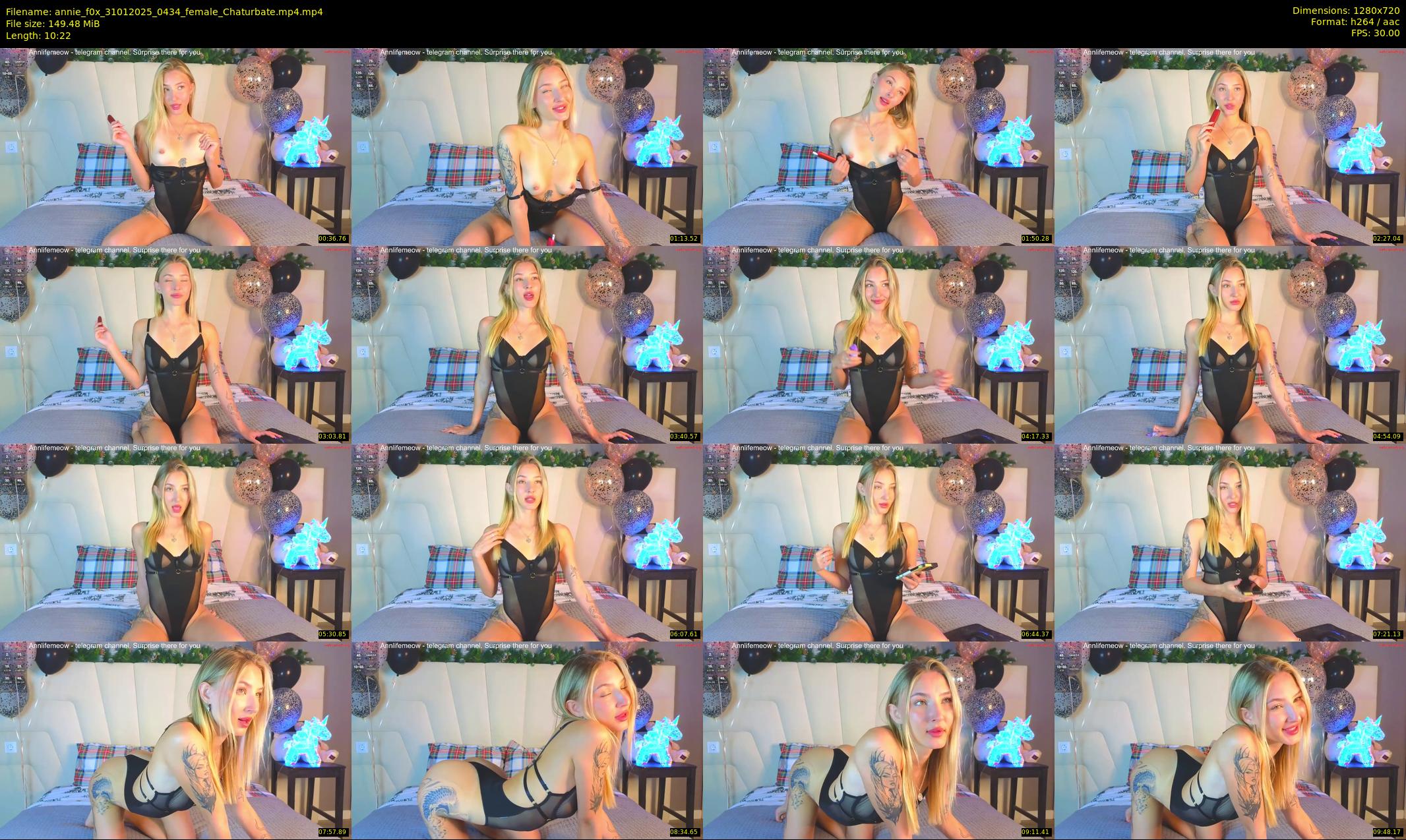 annie_f0x — 11 minute Chaturbate female cam show recording, 720p, Jan 31, 2025