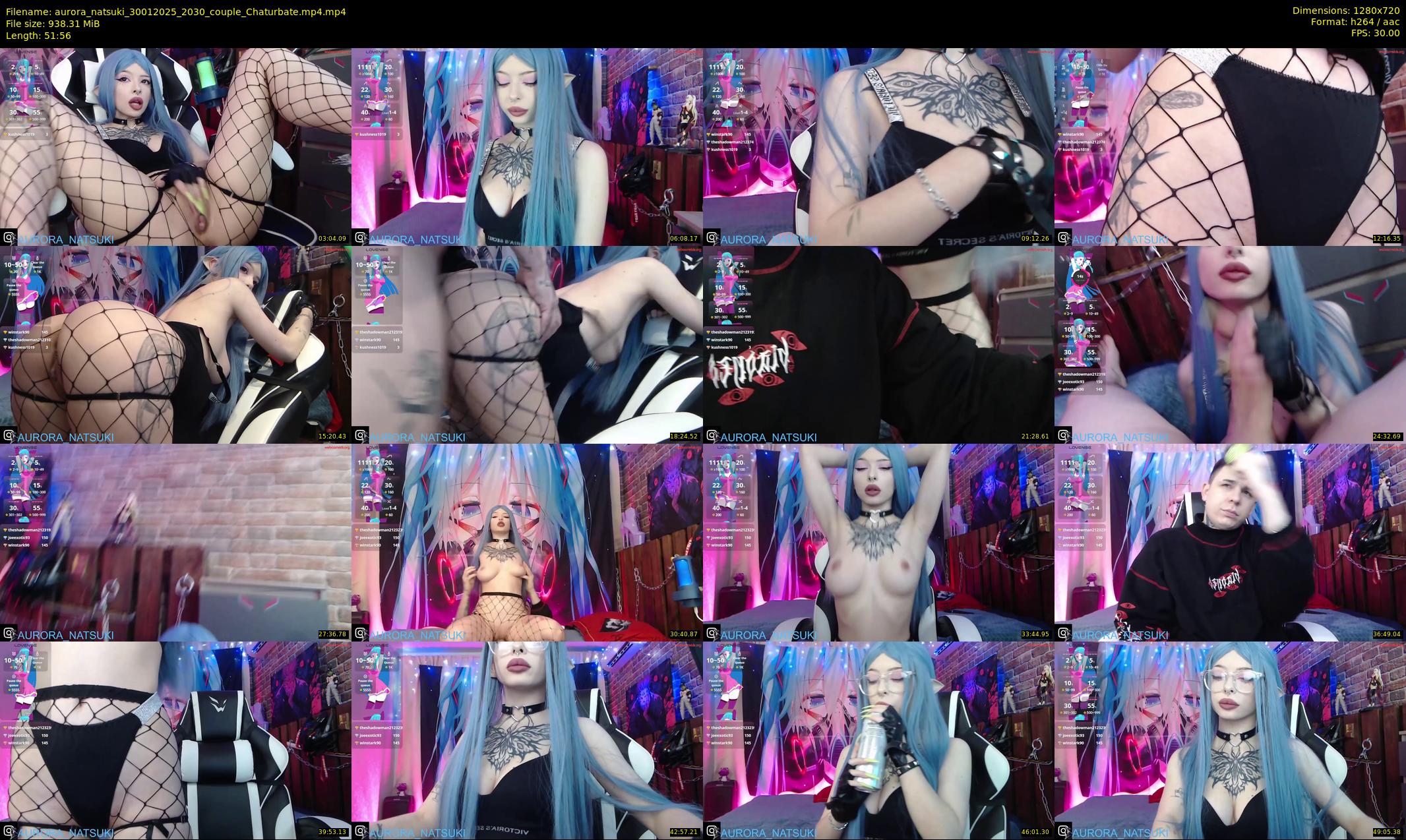 aurora_natsuki — 52 minute Chaturbate couple cam show recording, 720p, Jan 30, 2025