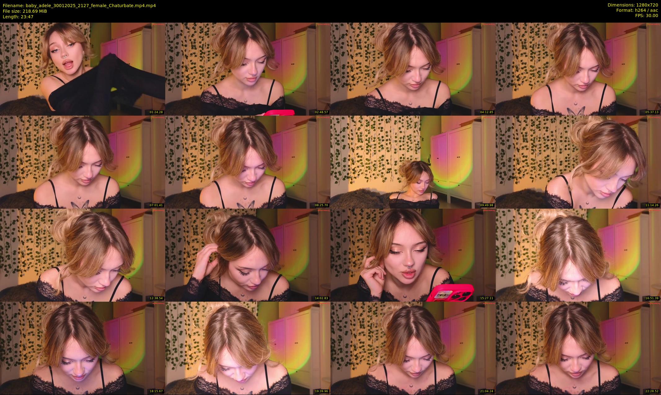 baby_adele — 24 minute Chaturbate female cam show recording, 720p, Jan 30, 2025
