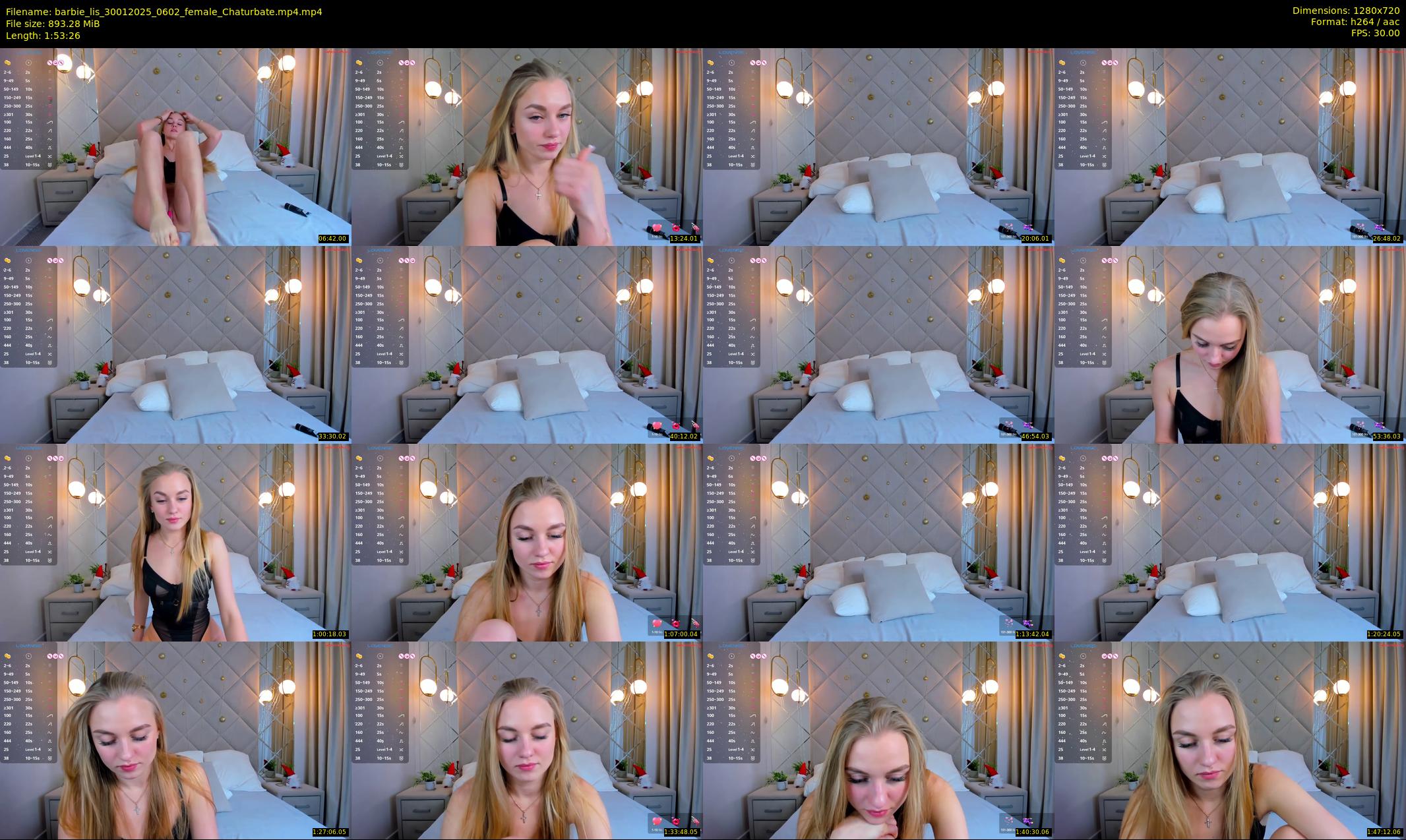 barbie_lis — 114 minute Chaturbate female cam show recording, 720p, Jan 30, 2025