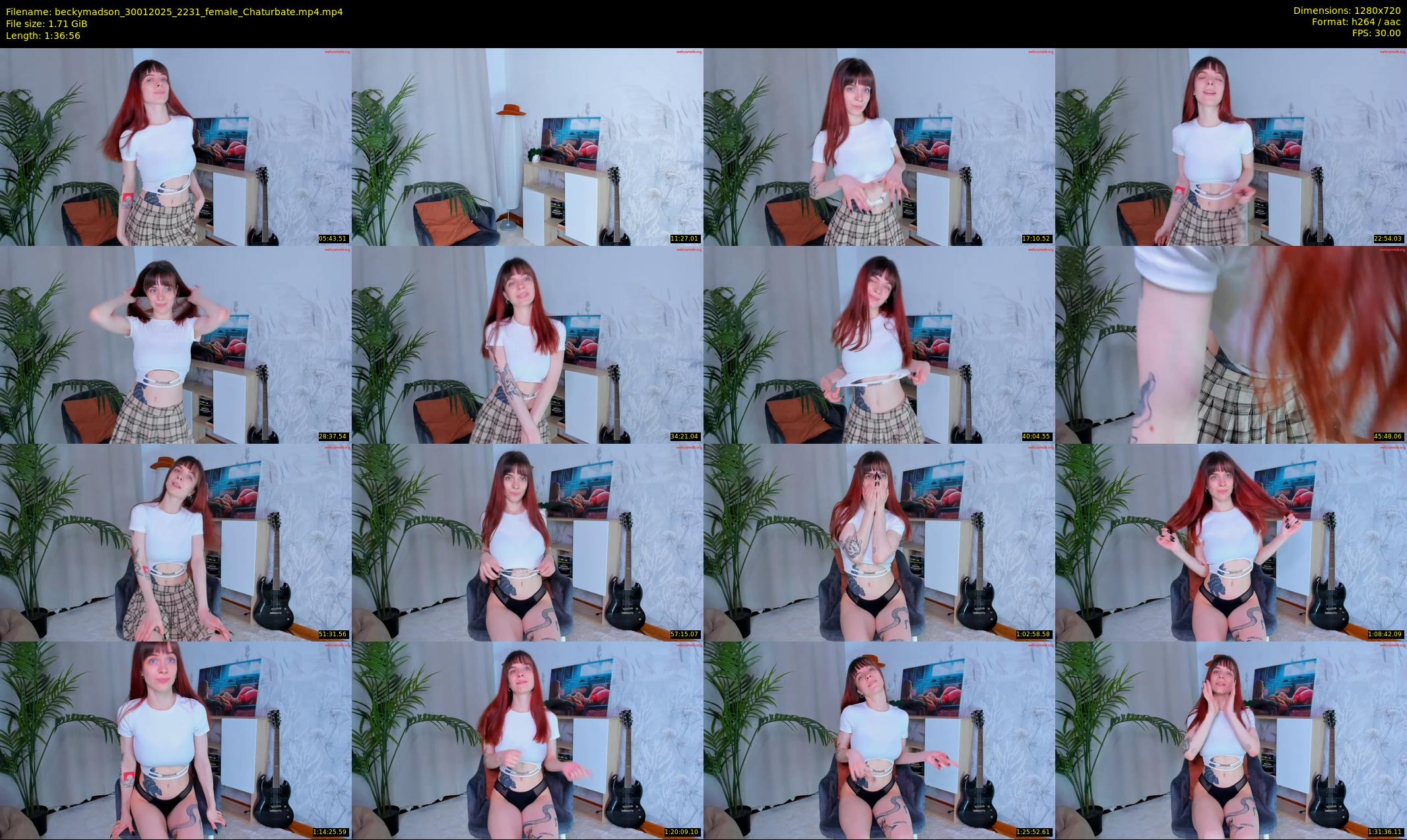 beckymadson — 97 minute Chaturbate female cam show recording, 720p, Jan 30, 2025