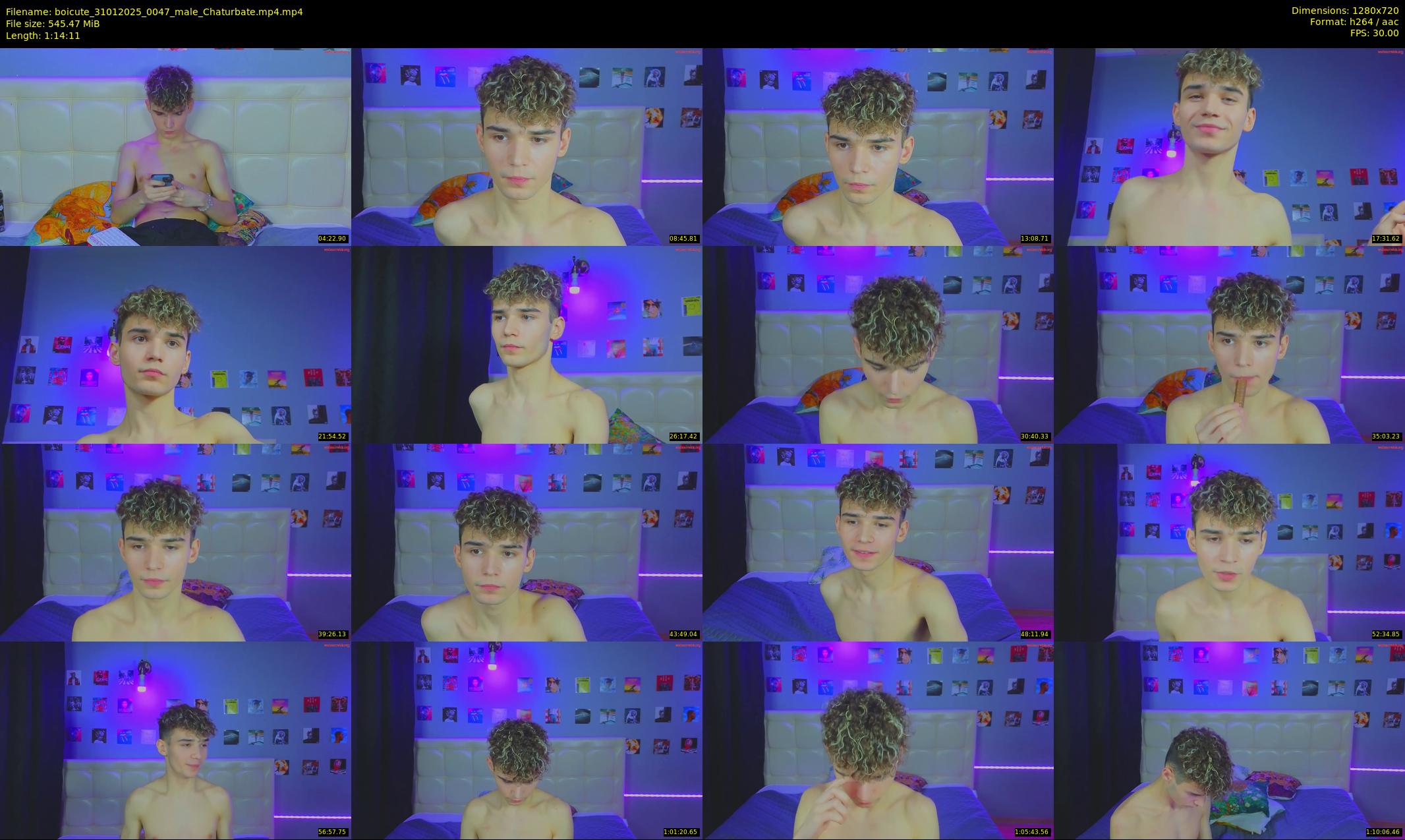 boicute — 75 minute Chaturbate male cam show recording, 720p, Jan 31, 2025