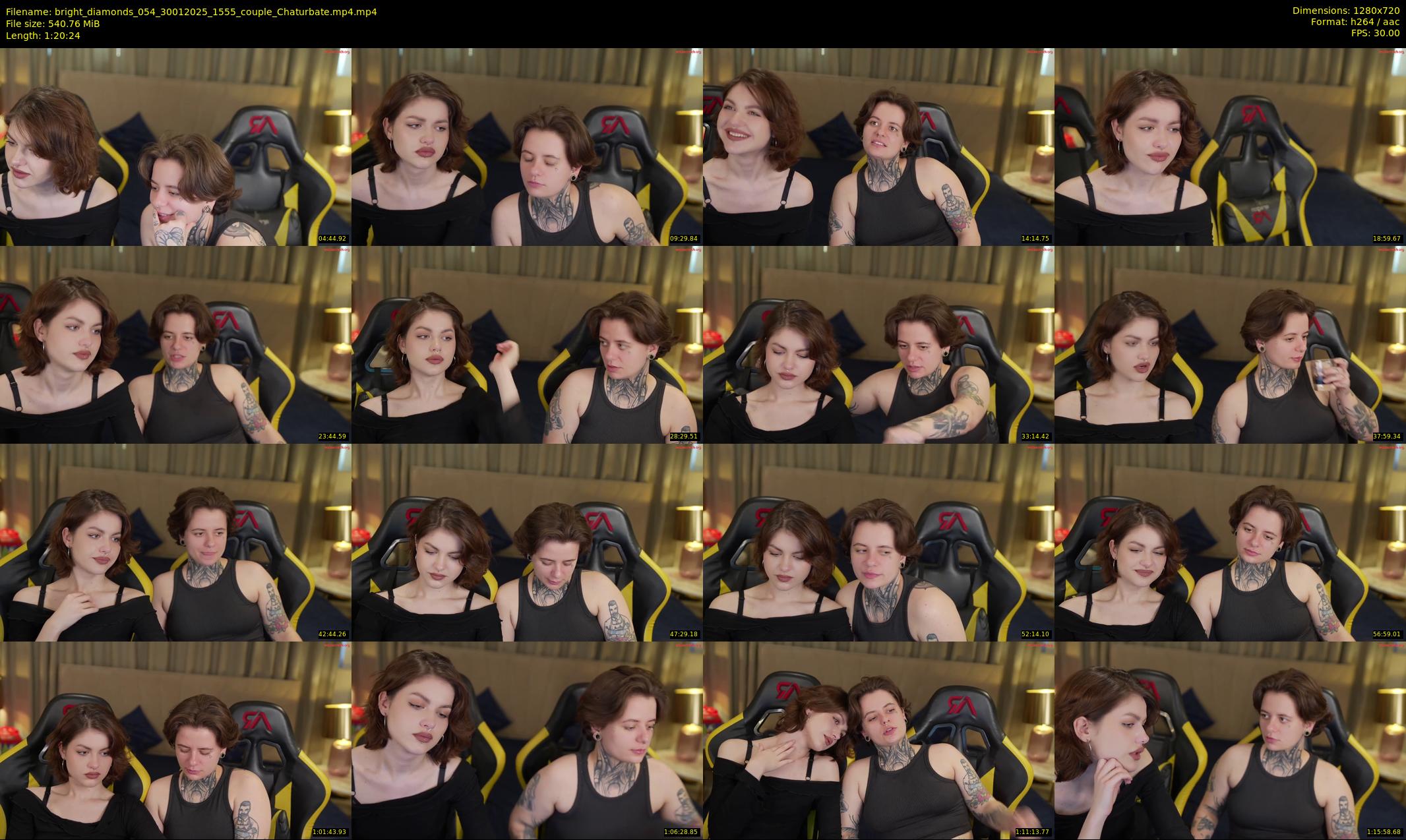 bright_diamonds_054 — 81 minute Chaturbate couple cam show recording, 720p, Jan 30, 2025