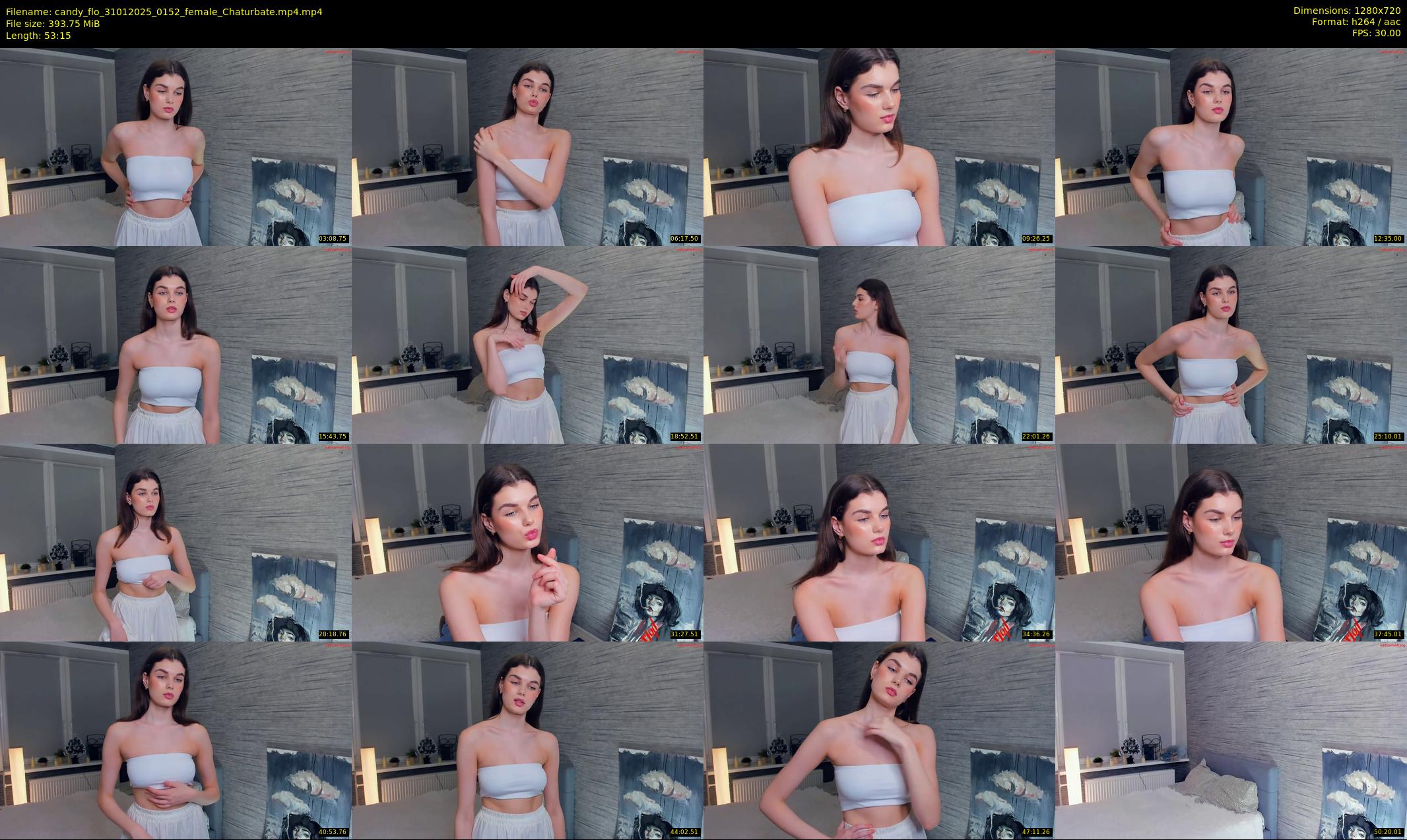 candy_flo — 54 minute Chaturbate female cam show recording, 720p, Jan 31, 2025