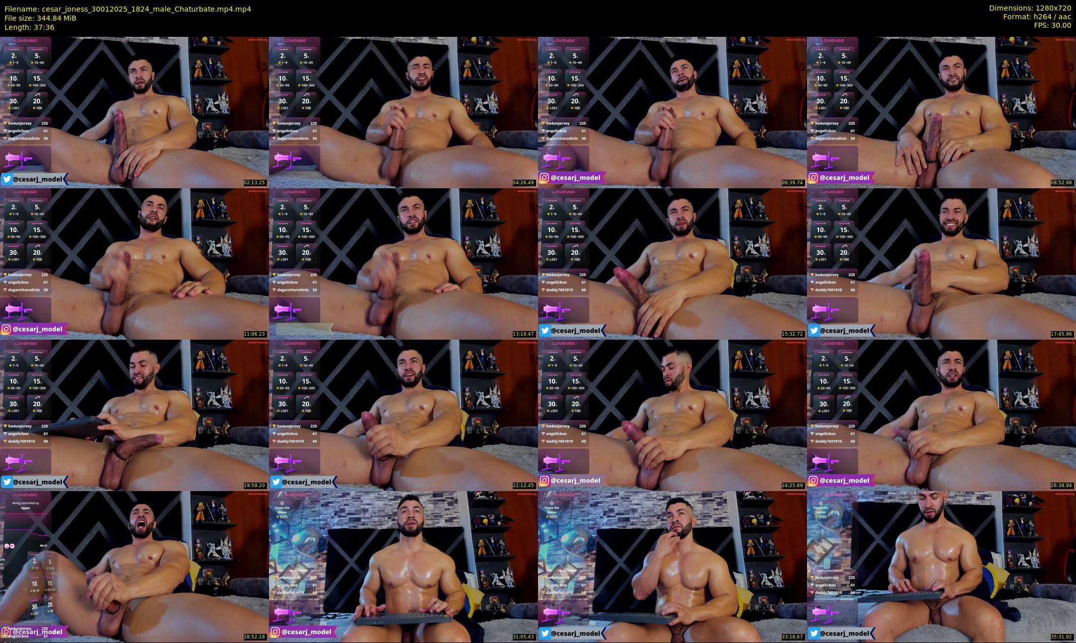 cesar_joness — 38 minute Chaturbate male cam show recording, 720p, Jan 30, 2025