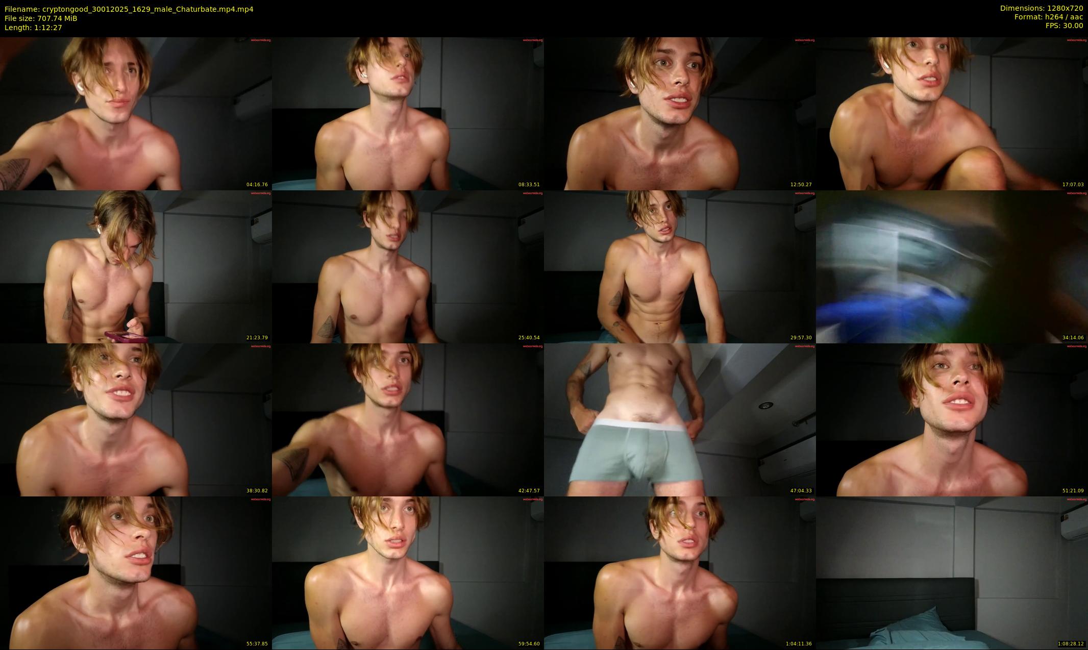 cryptongood — 73 minute Chaturbate male cam show recording, 720p, Jan 30, 2025