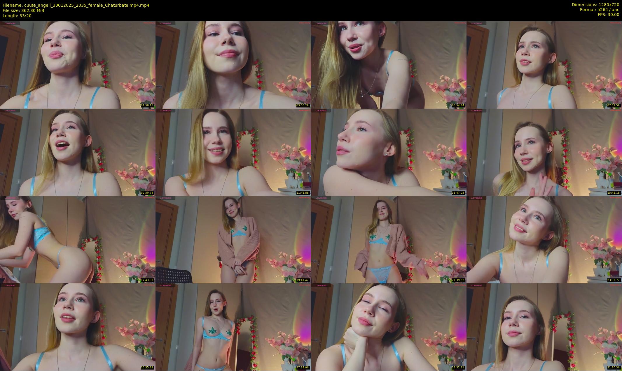 cuute_angell — 34 minute Chaturbate female cam show recording, 720p, Jan 30, 2025