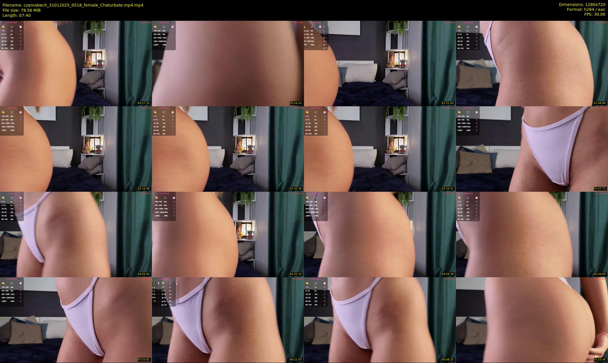 czamabech — 8 minute Chaturbate female cam show recording, 720p, Jan 31, 2025