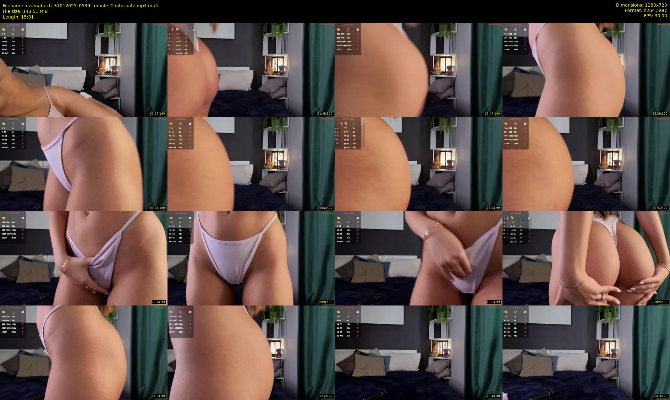 czamabech — 16 minute Chaturbate female cam show recording, 720p, Jan 31, 2025