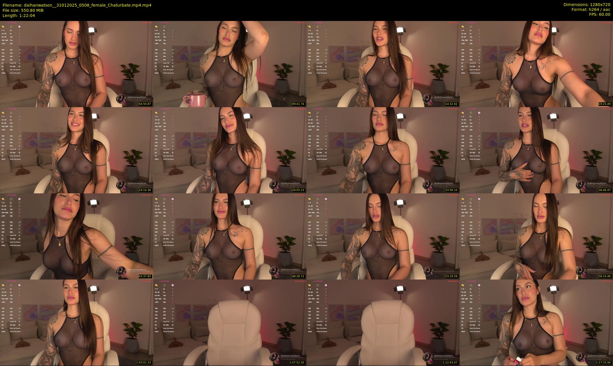 daihanwatson_ — 83 minute Chaturbate female cam show recording, 720p, Jan 31, 2025