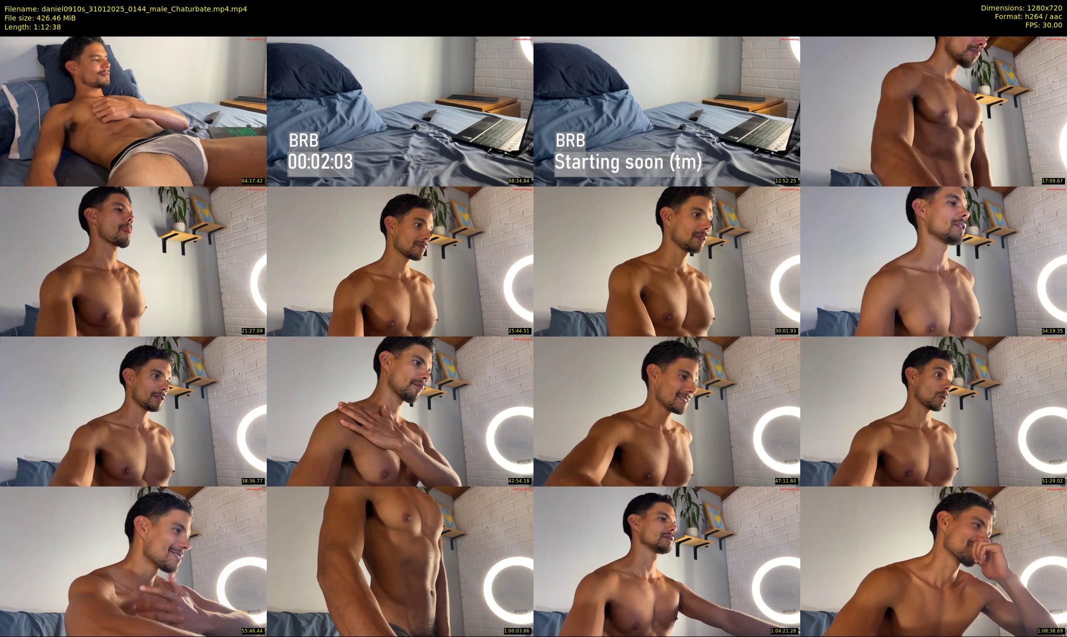 daniel0910s — 73 minute Chaturbate male cam show recording, 720p, Jan 31, 2025