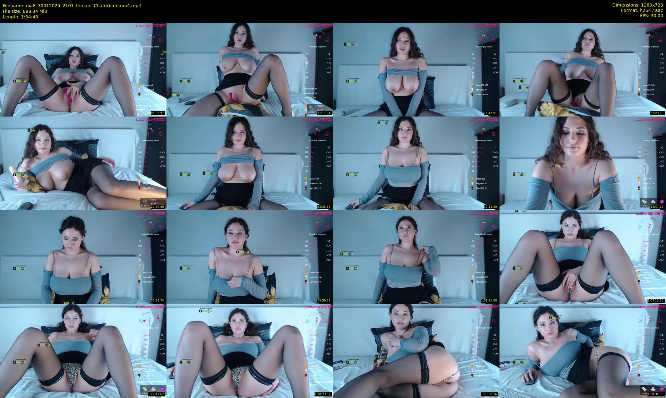 dia8 — 95 minute Chaturbate female cam show recording, 720p, Jan 30, 2025