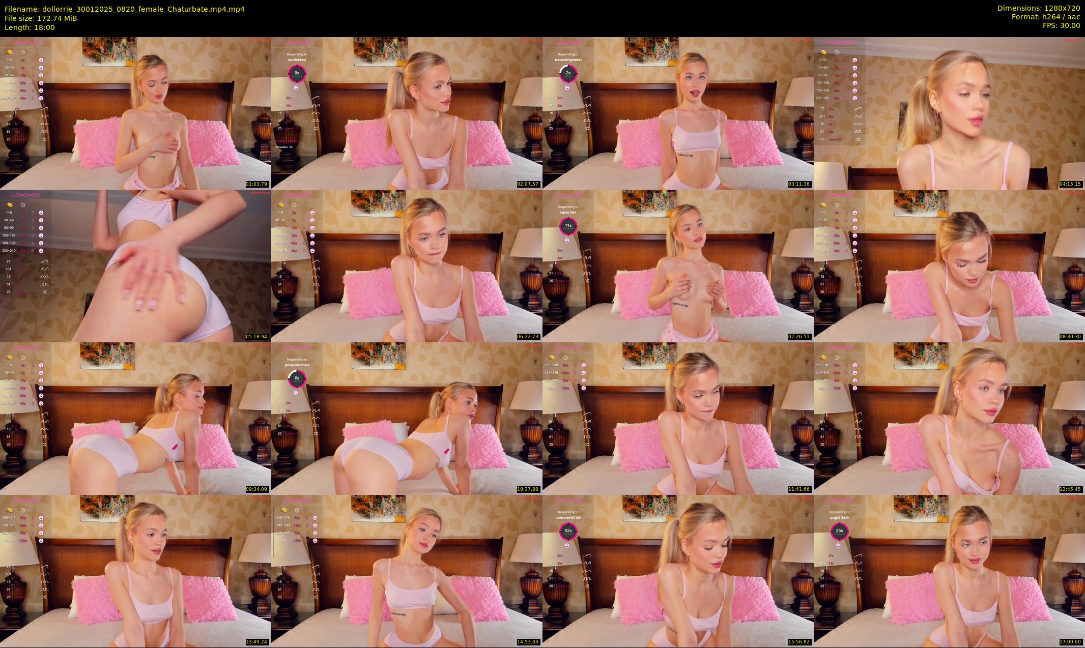 dollorrie — 18 minute Chaturbate couple cam show recording, 720p, Jan 30, 2025
