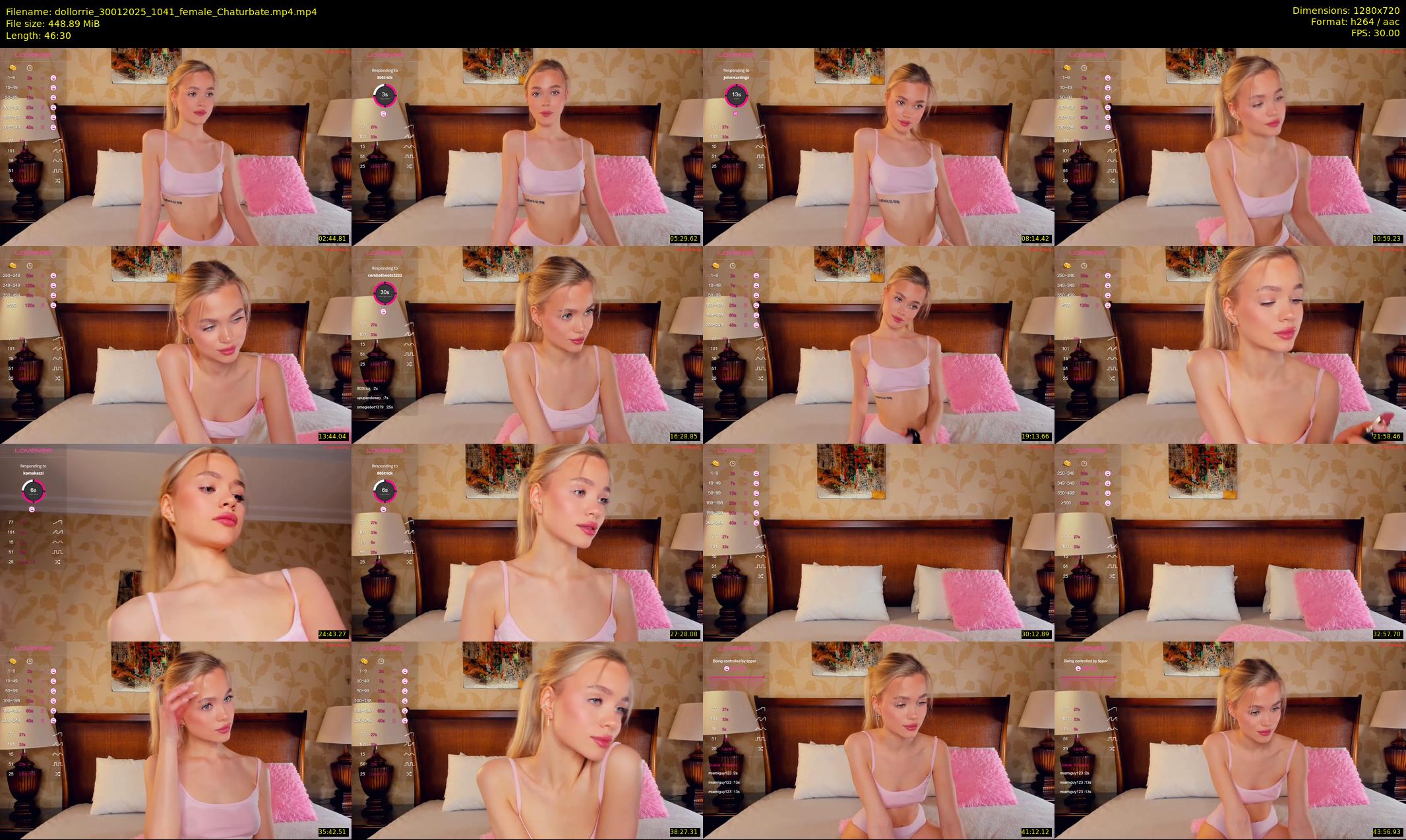 dollorrie — 47 minute Chaturbate couple cam show recording, 720p, Jan 30, 2025