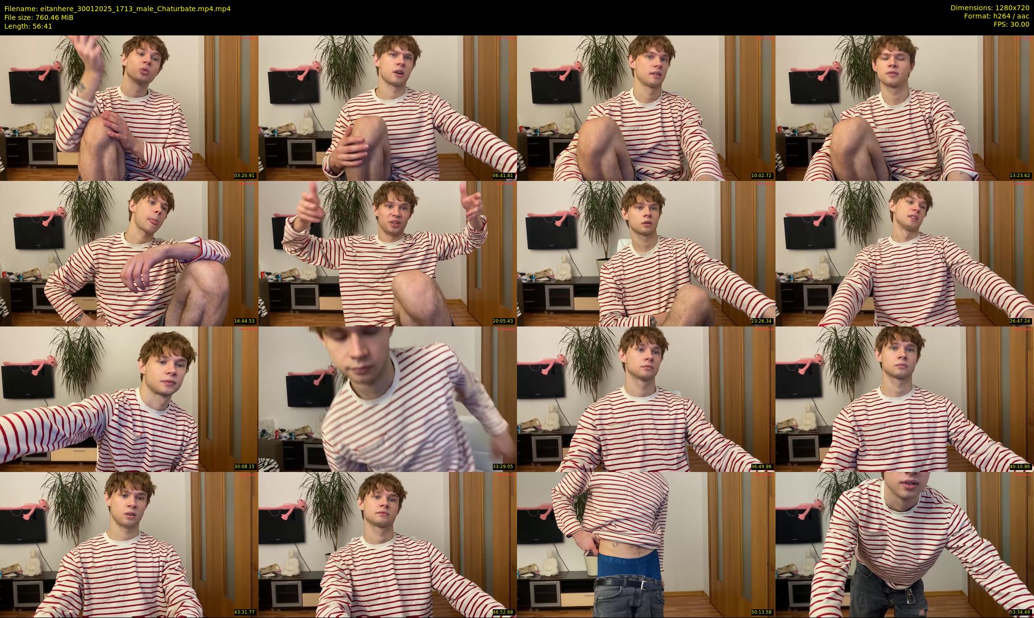 eitanhere — 57 minute Chaturbate male cam show recording, 720p, Jan 30, 2025