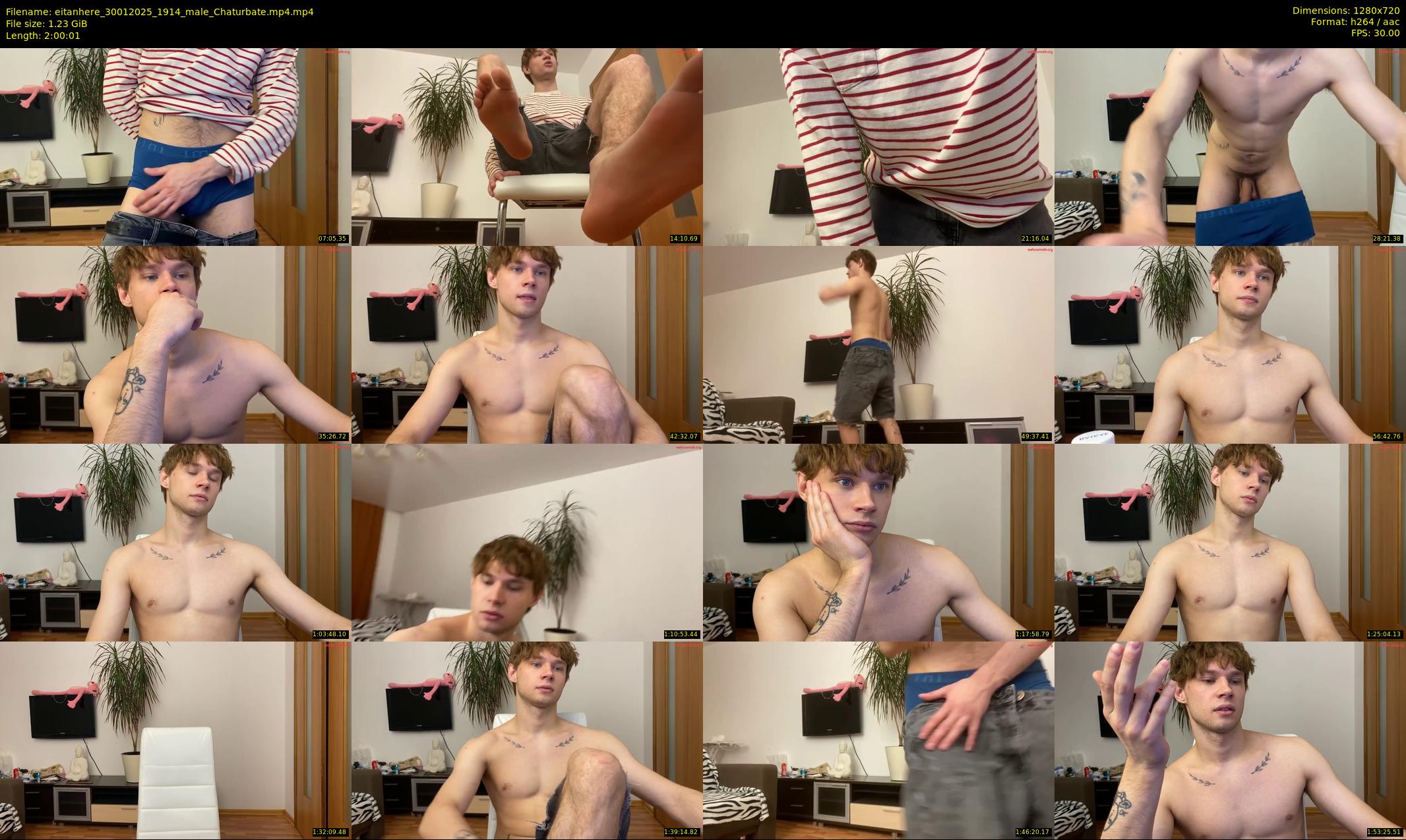 eitanhere — 121 minute Chaturbate male cam show recording, 720p, Jan 30, 2025