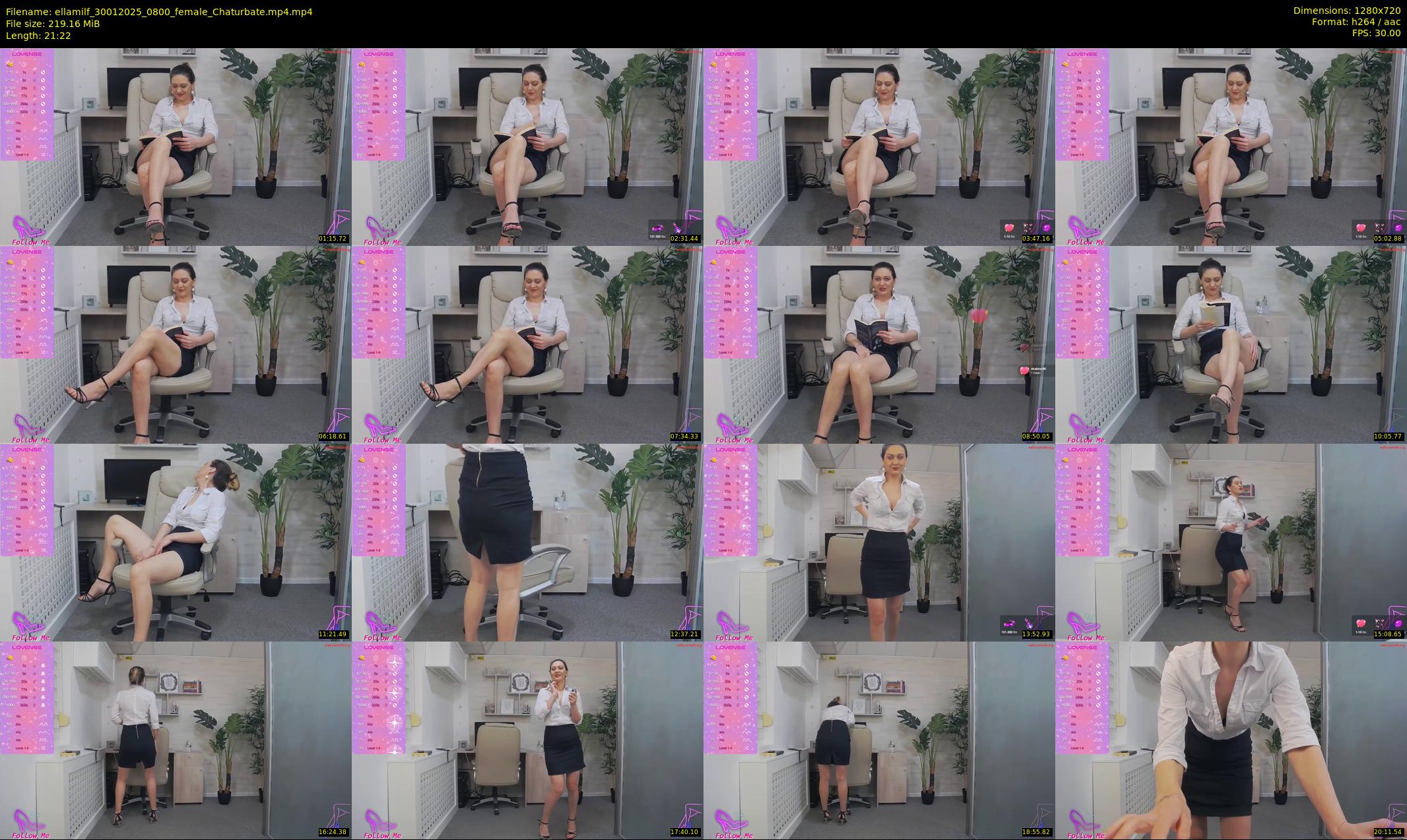 ellamilf — 22 minute Chaturbate female cam show recording, 720p, Jan 30, 2025