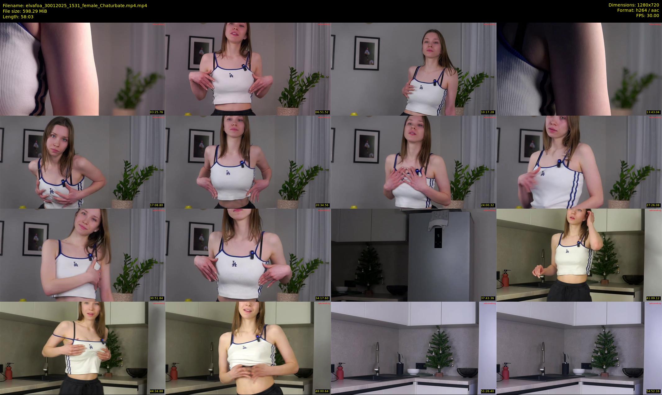 elvafoa — 59 minute Chaturbate female cam show recording, 720p, Jan 30, 2025