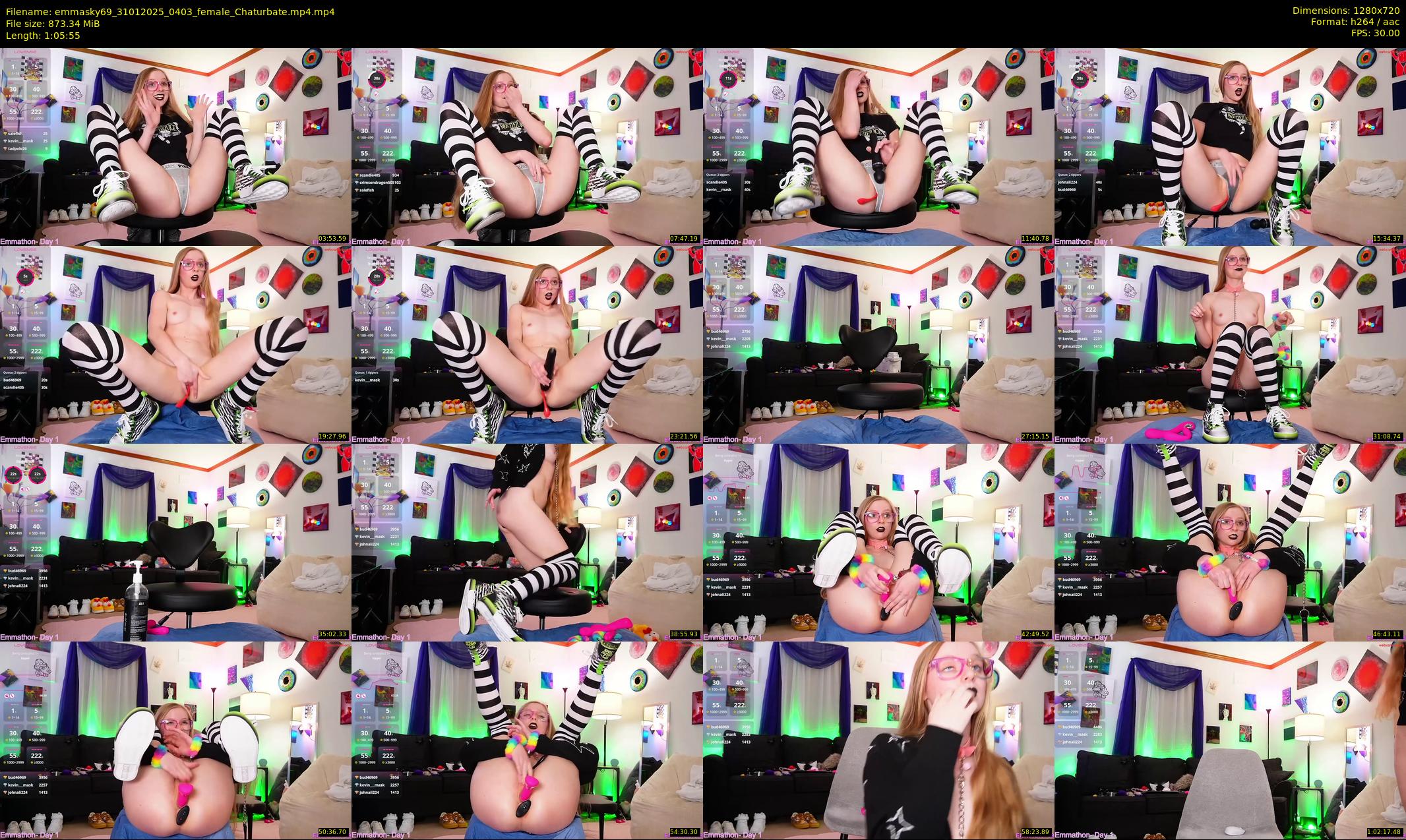 emmasky69 — 66 minute Chaturbate female cam show recording, 720p, Jan 31, 2025