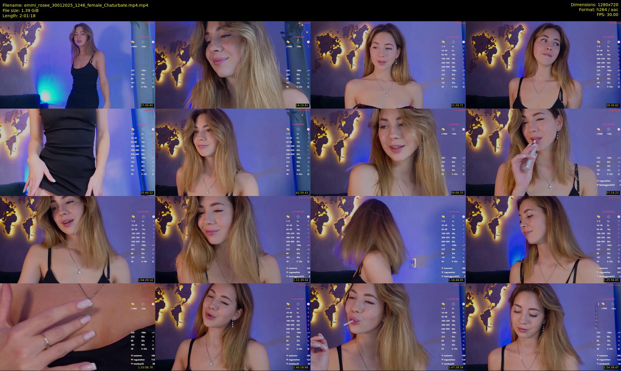 emmi_rosee — 122 minute Chaturbate female cam show recording, 720p, Jan 30, 2025