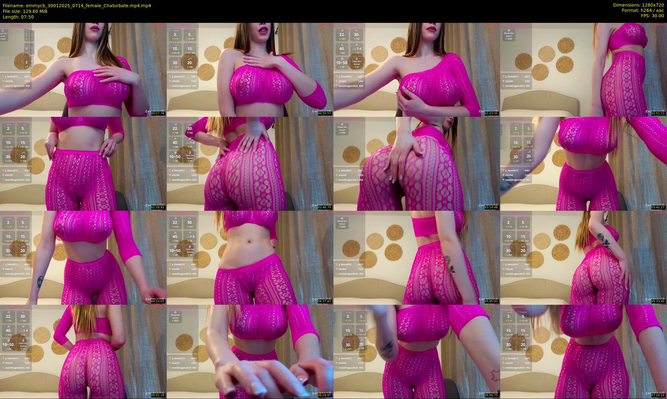 emmycb — 8 minute Chaturbate female cam show recording, 720p, Jan 30, 2025